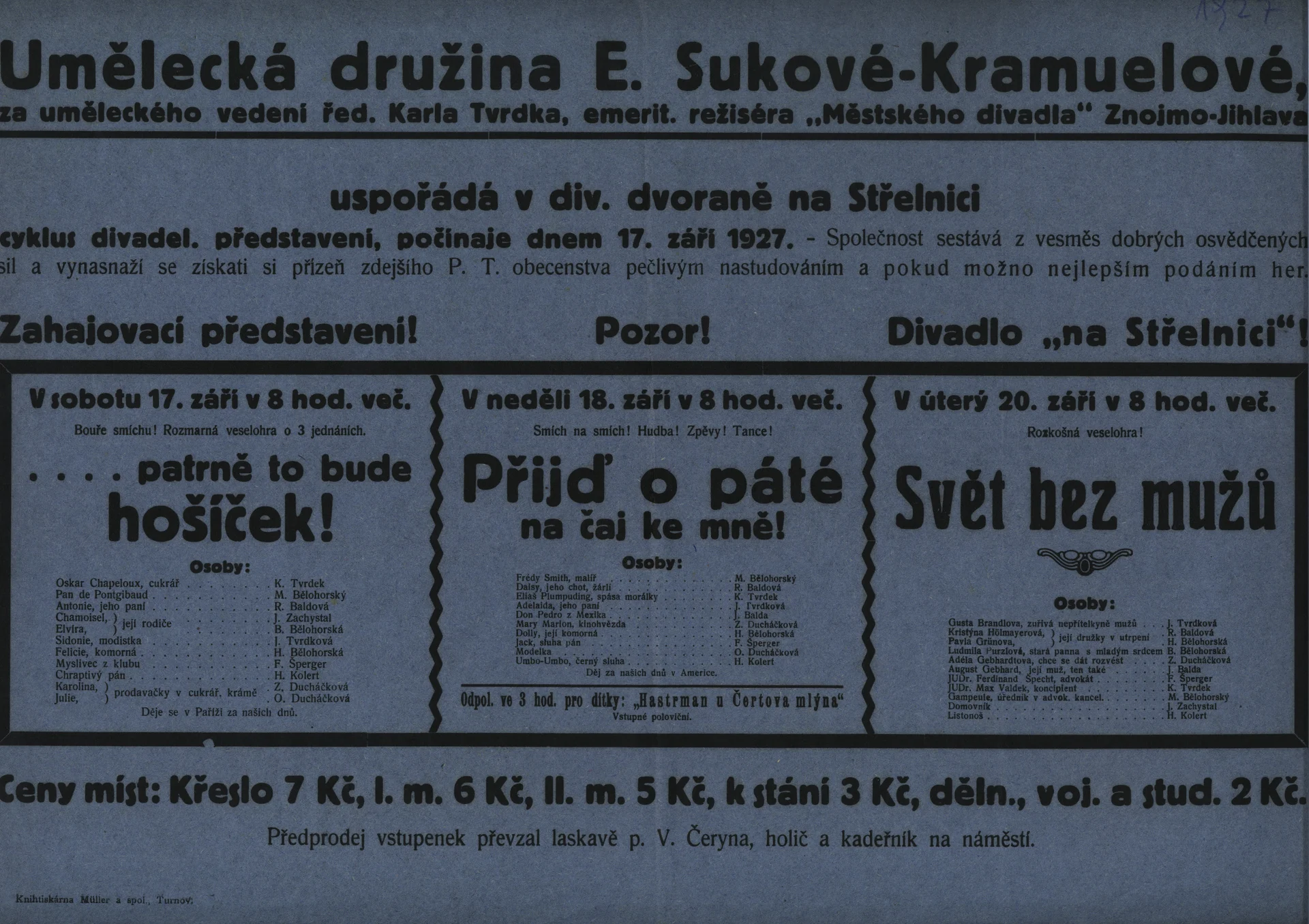 Náhledový obrázek předmětu …patrně to bude hošíček!, Přijď o páté na čaj ke mně!, Svět bez mužů