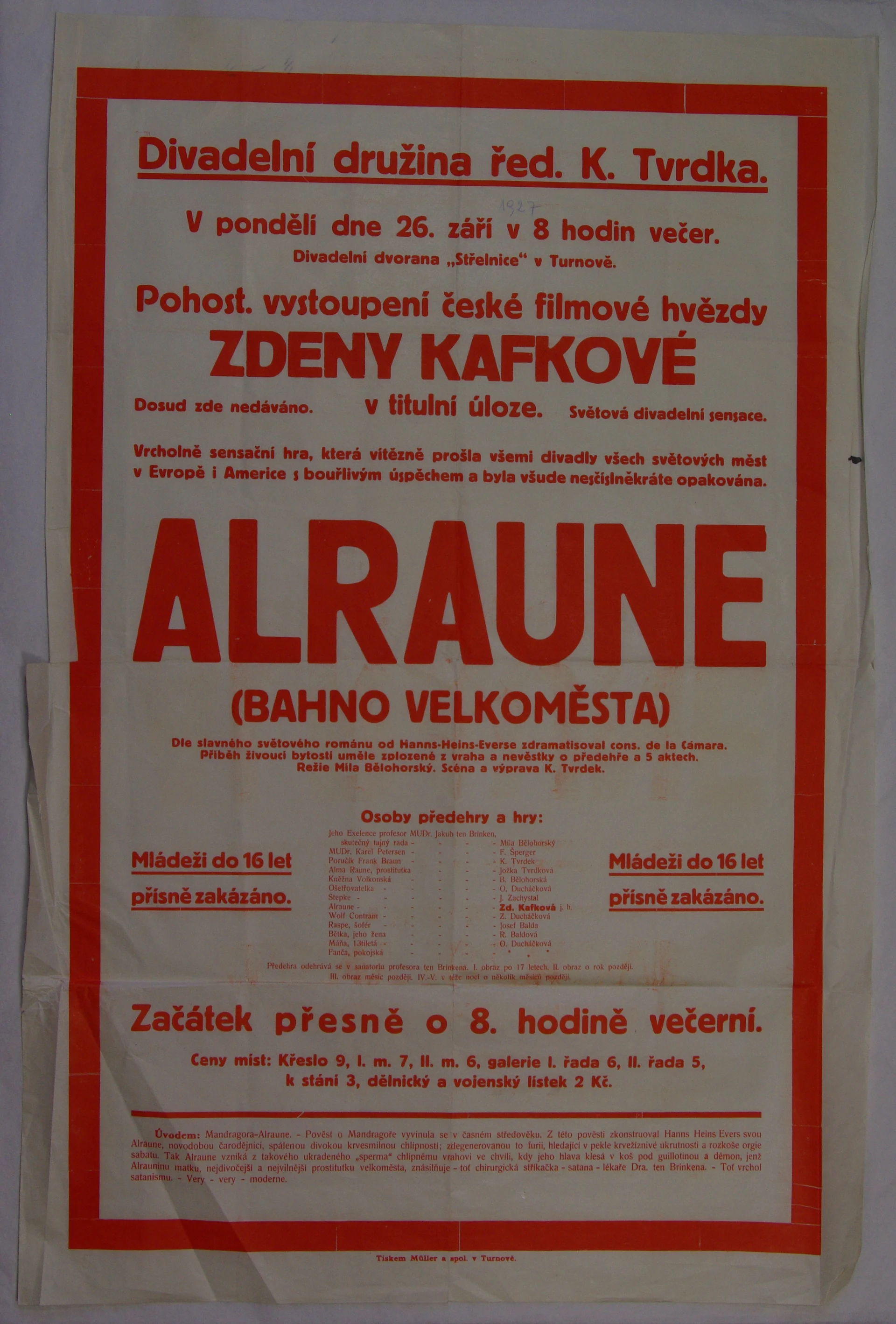 Náhledový obrázek předmětu Alraune (Bahno velkoměsta)