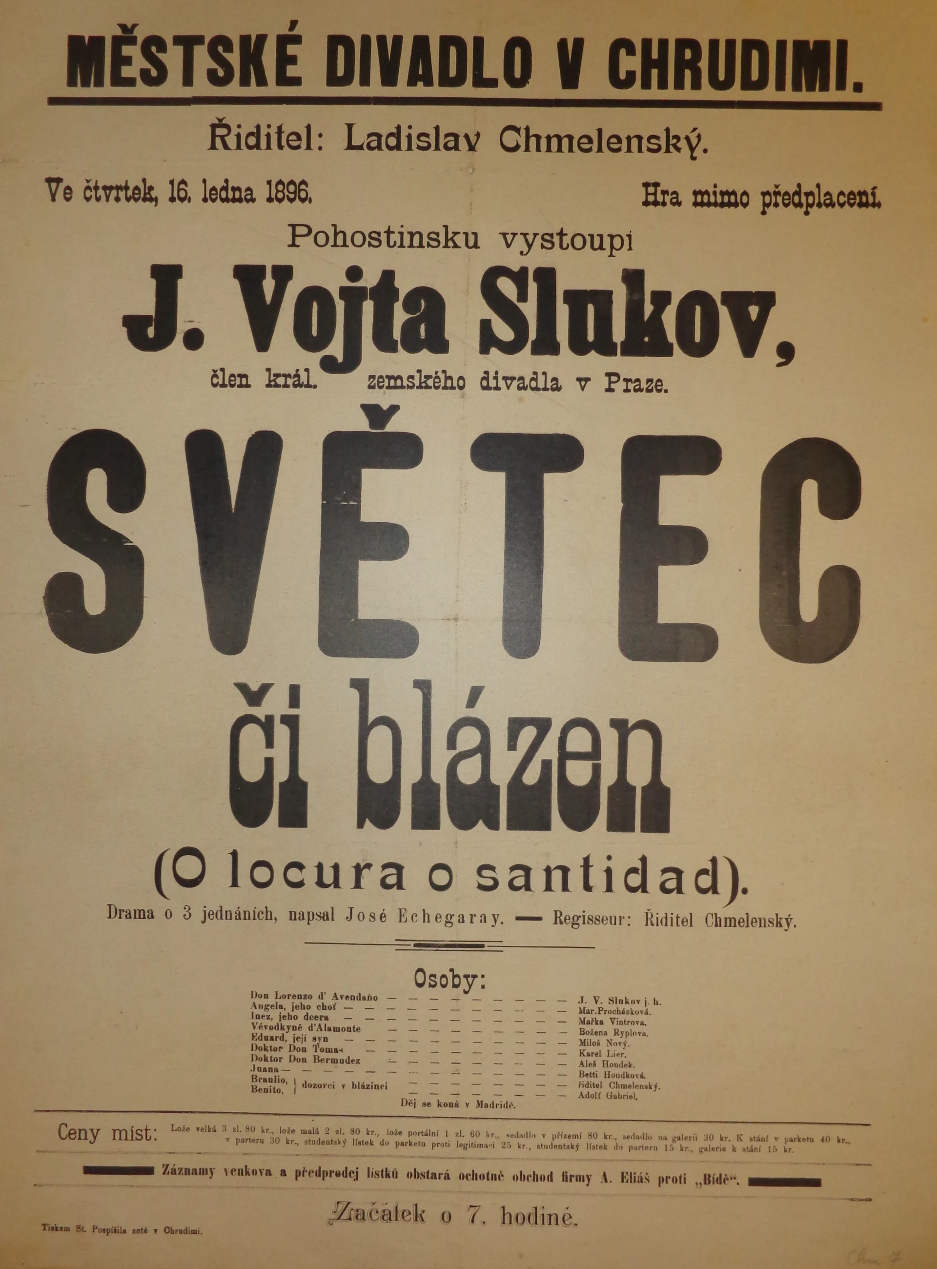 Náhledový obrázek předmětu Světec či blázen