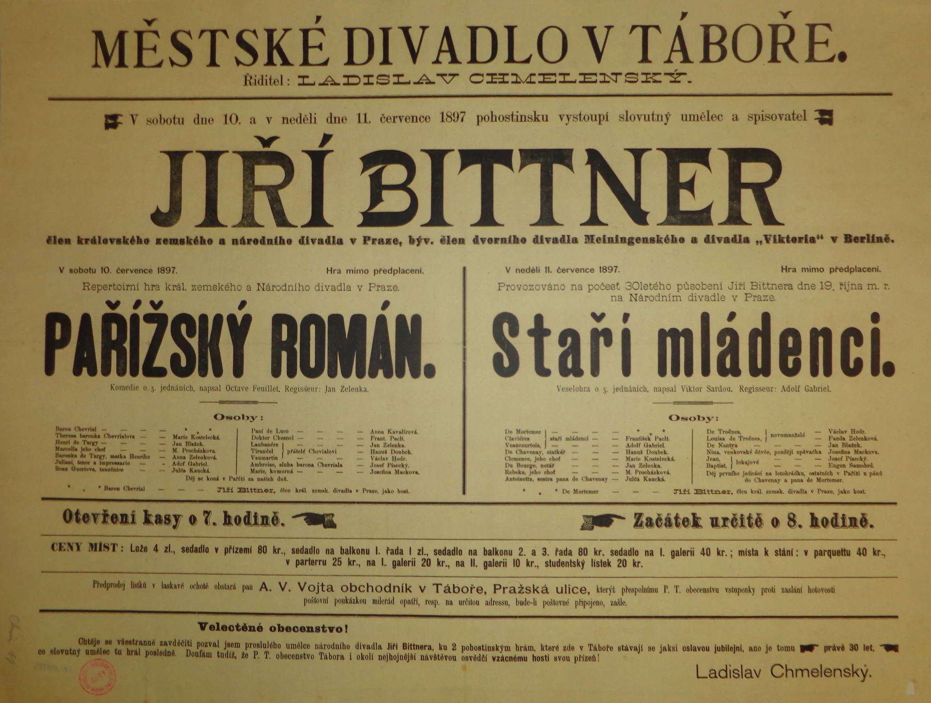Náhledový obrázek předmětu Pařížský román, Staří mládenci
