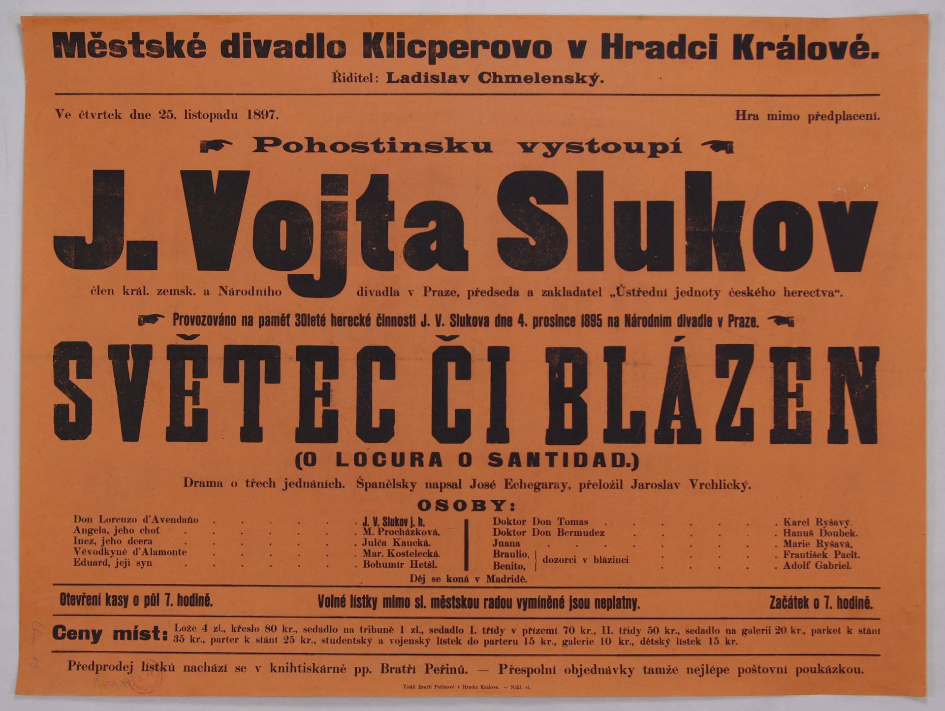 Náhledový obrázek předmětu Světec či blázen