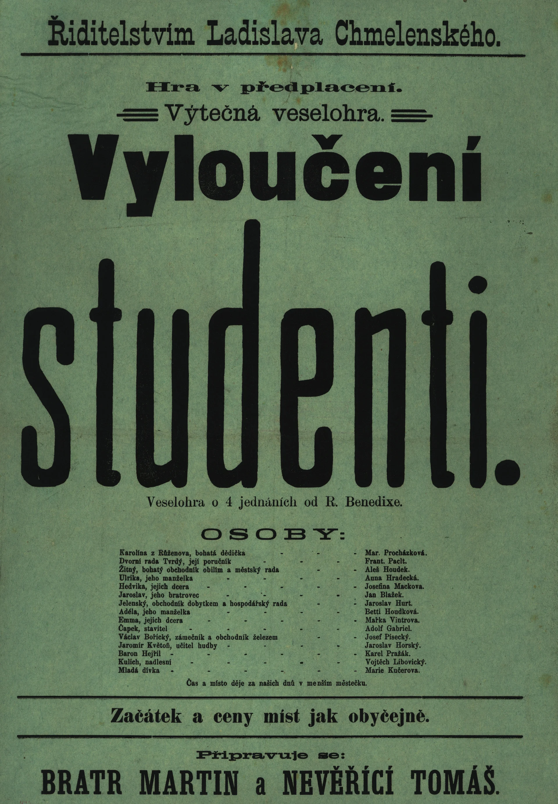 Náhledový obrázek předmětu Vyloučení studenti