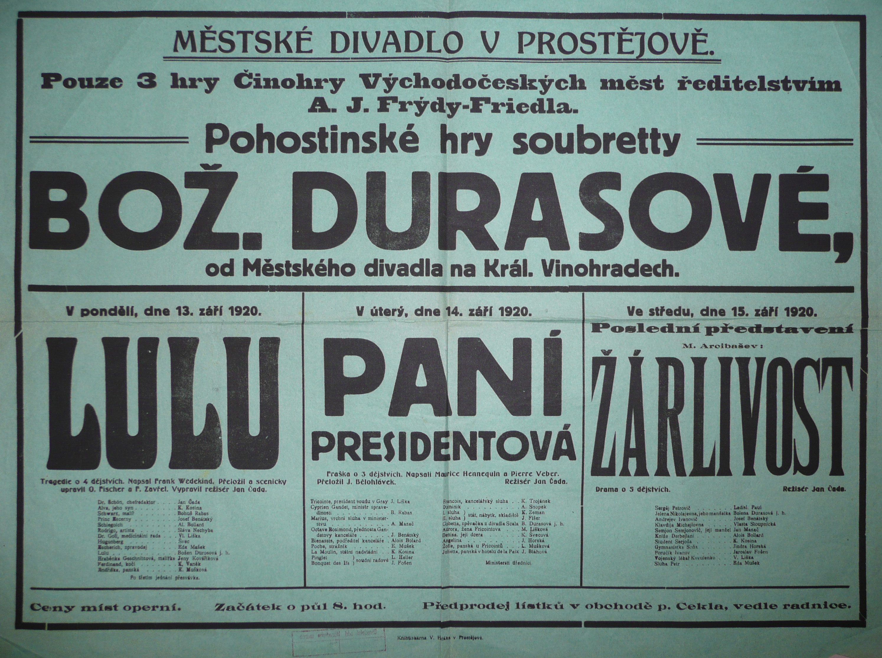 Náhledový obrázek Lulu, Paní presidentová, Žárlivost - 1