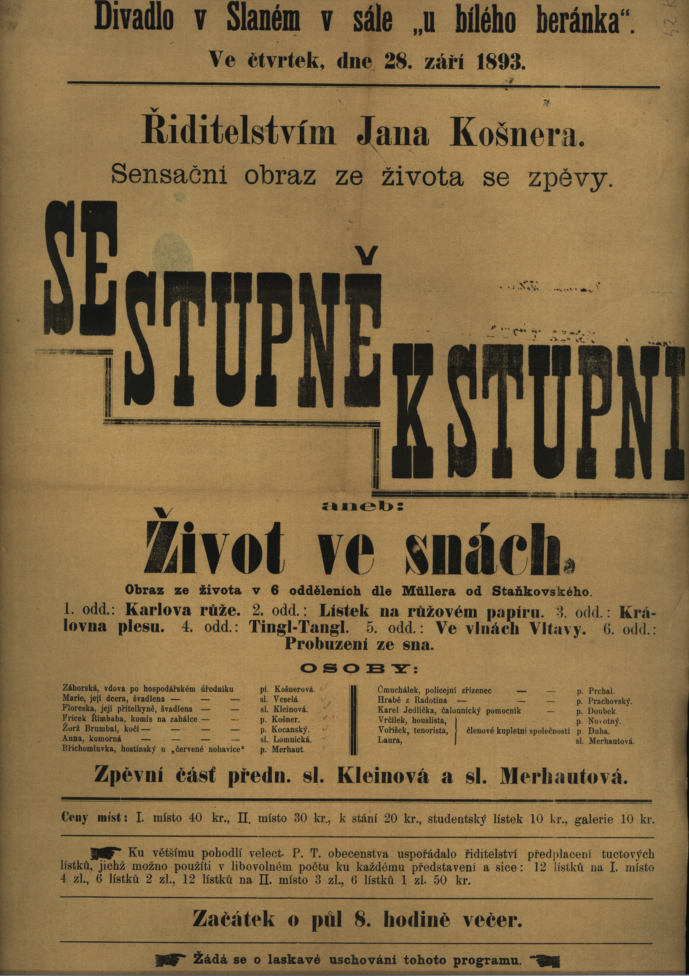Náhledový obrázek Klub starých mládenců, Se stupně k stupni aneb Život ve snách - 2