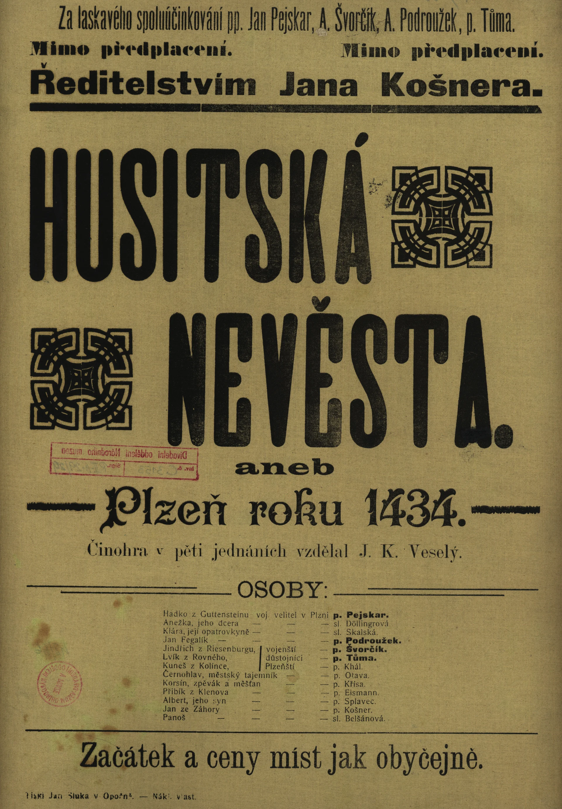 Náhledový obrázek předmětu Husitská nevěsta aneb Plzeň roku 1434