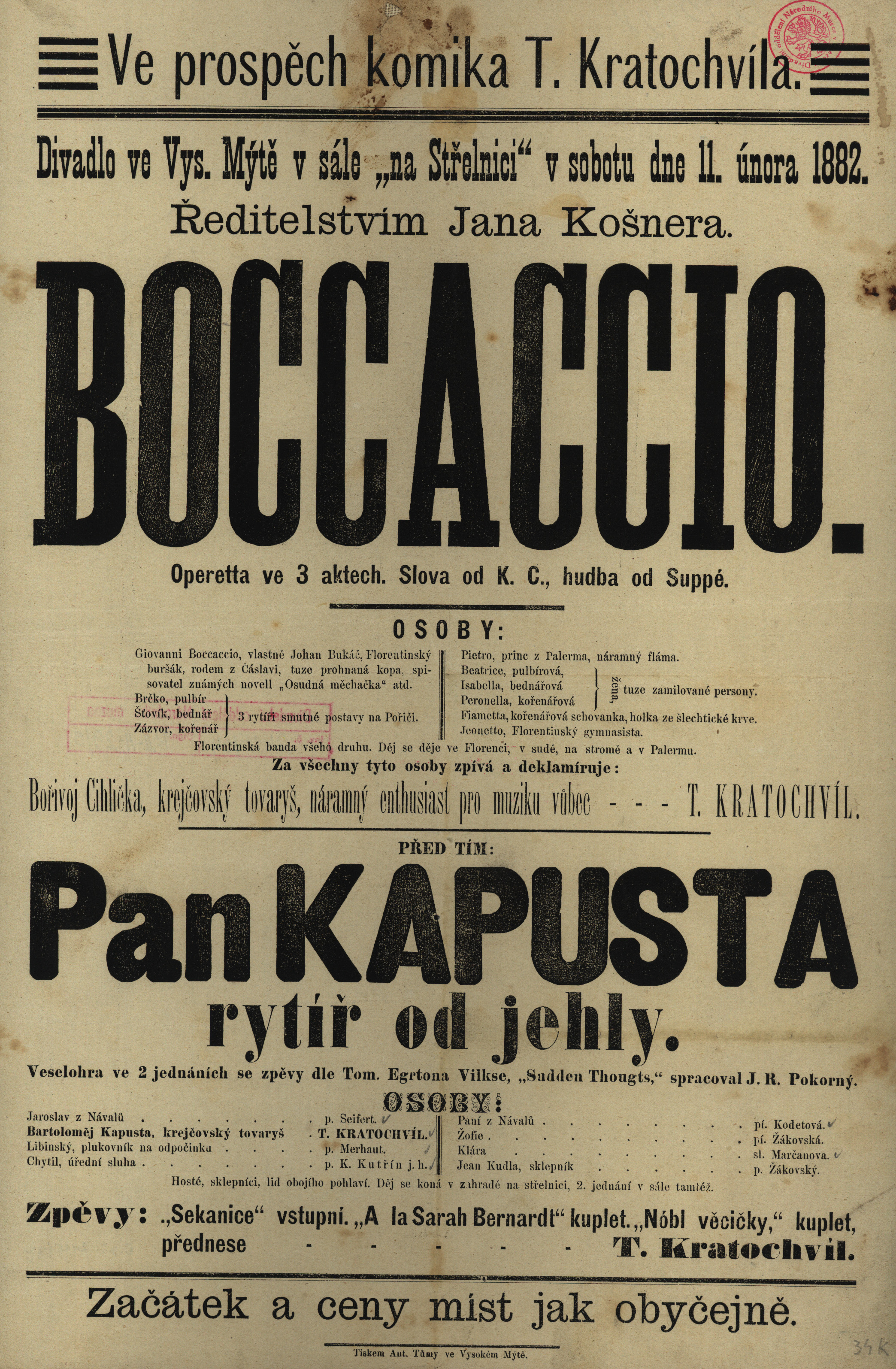 Náhledový obrázek Pan Kapusta, rytíř od jehly, opt. Boccaccio - 1