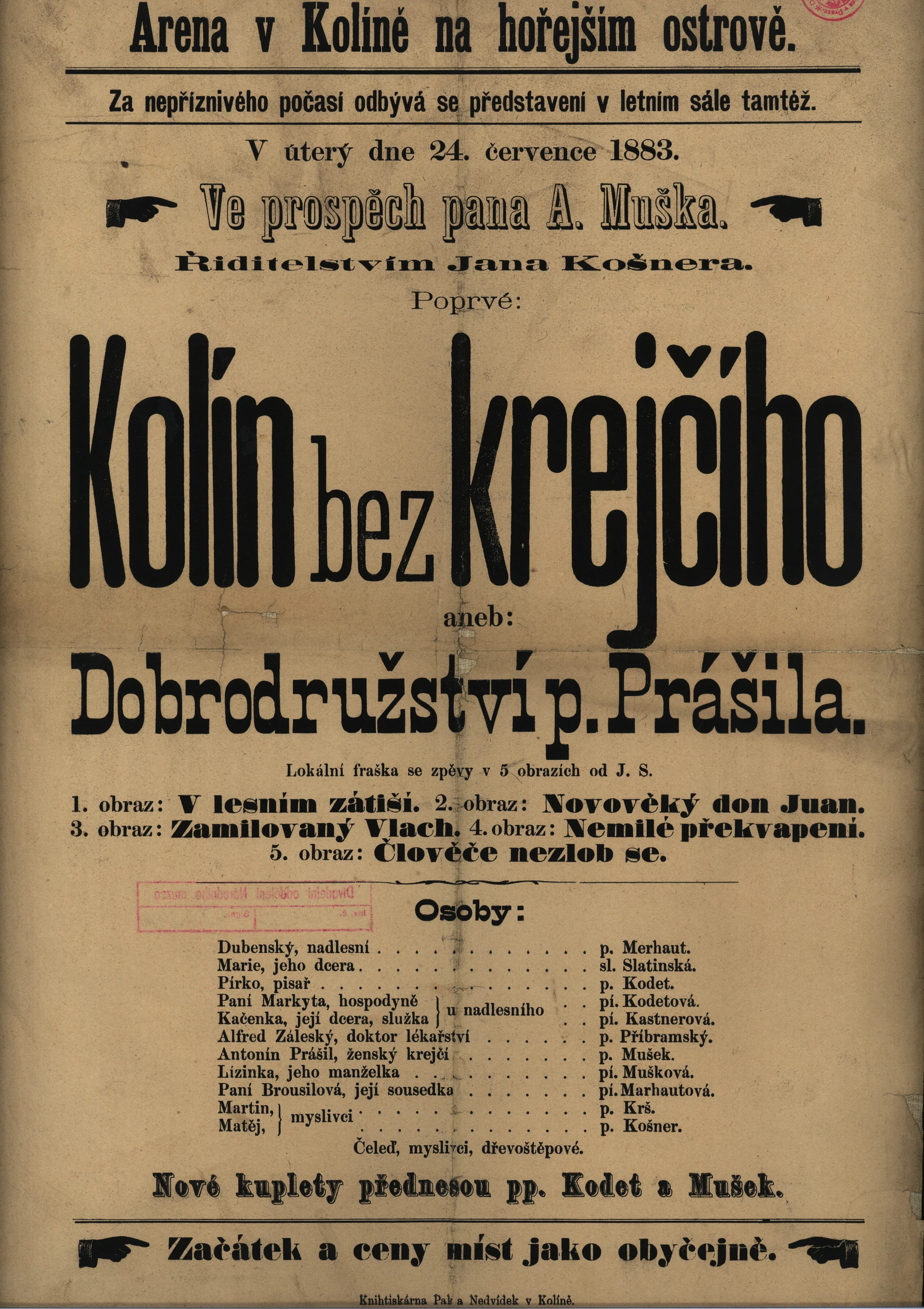 Náhledový obrázek předmětu Kolín bez krejčího aneb Dobrodružství p. Prášila