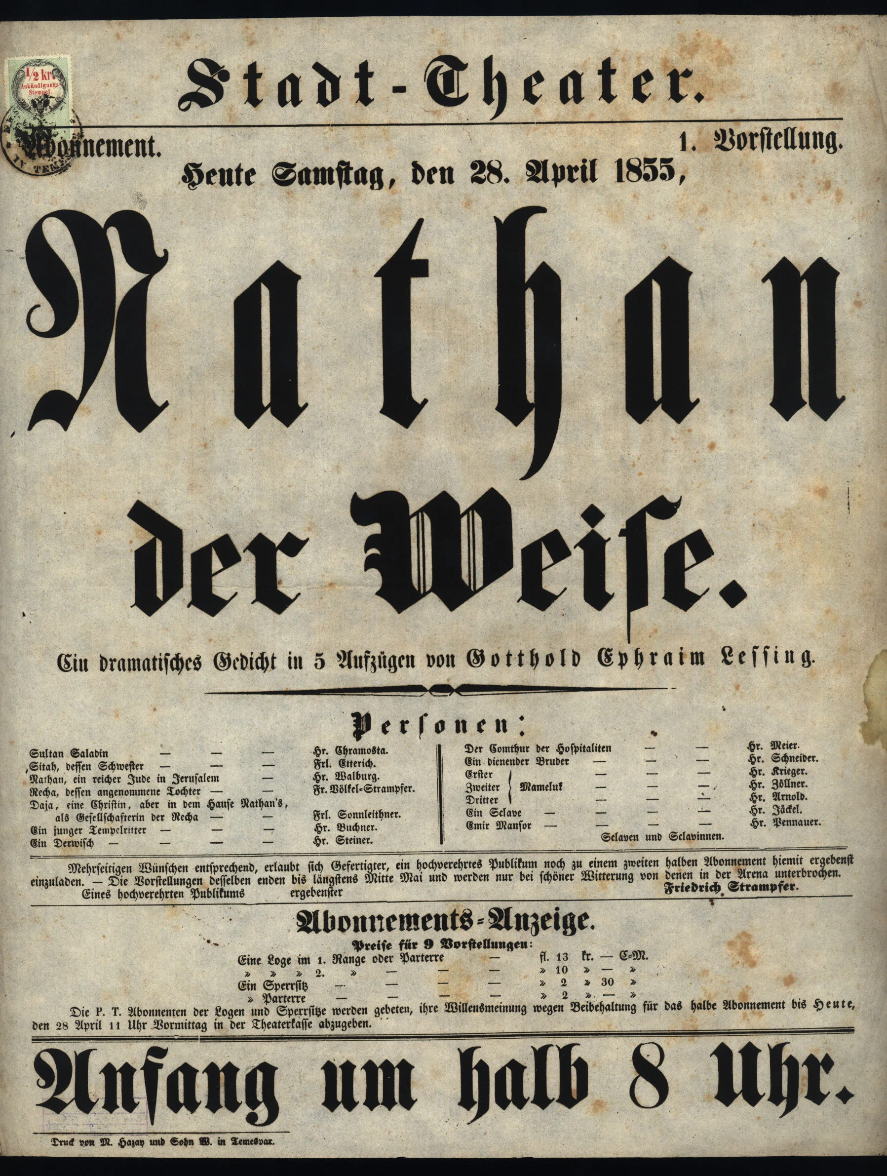 Náhledový obrázek předmětu Nathan der Weise