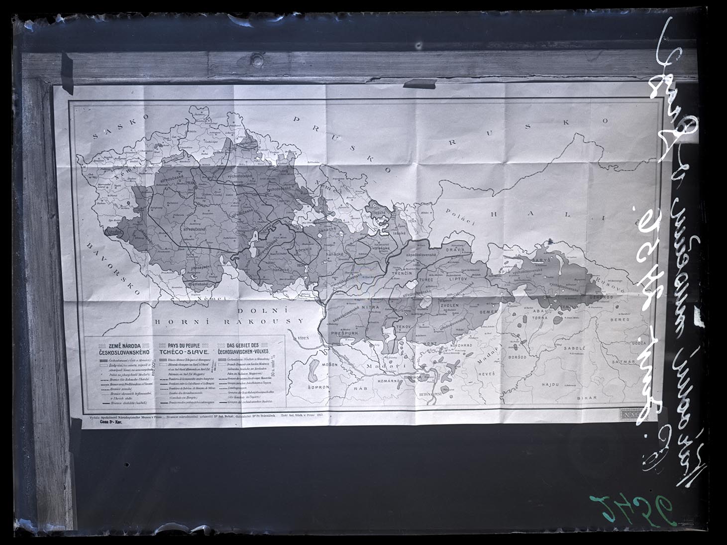 Náhledový obrázek Mapa: země národa československého - 1
