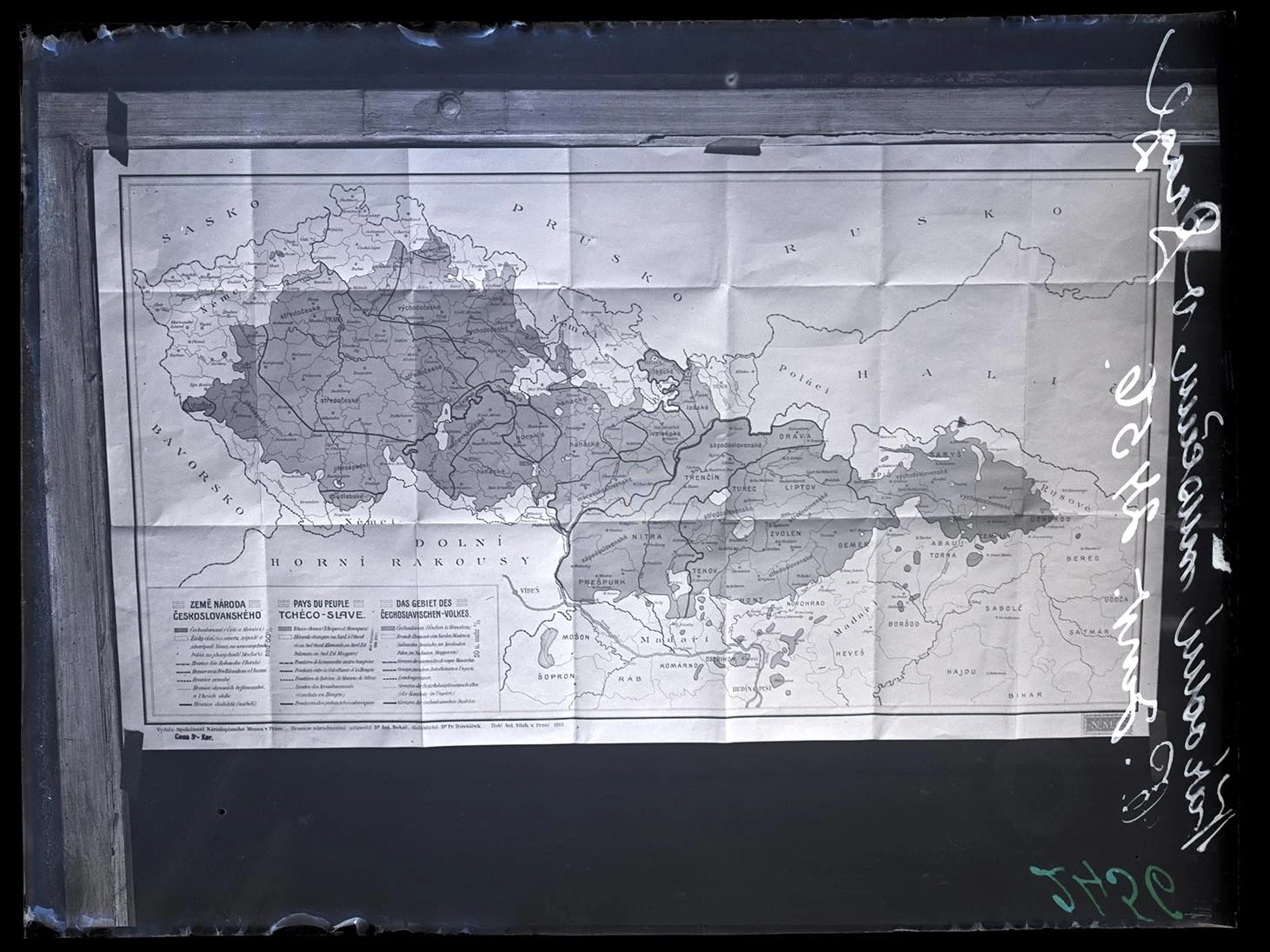 Obrázek Mapa: země národa československého