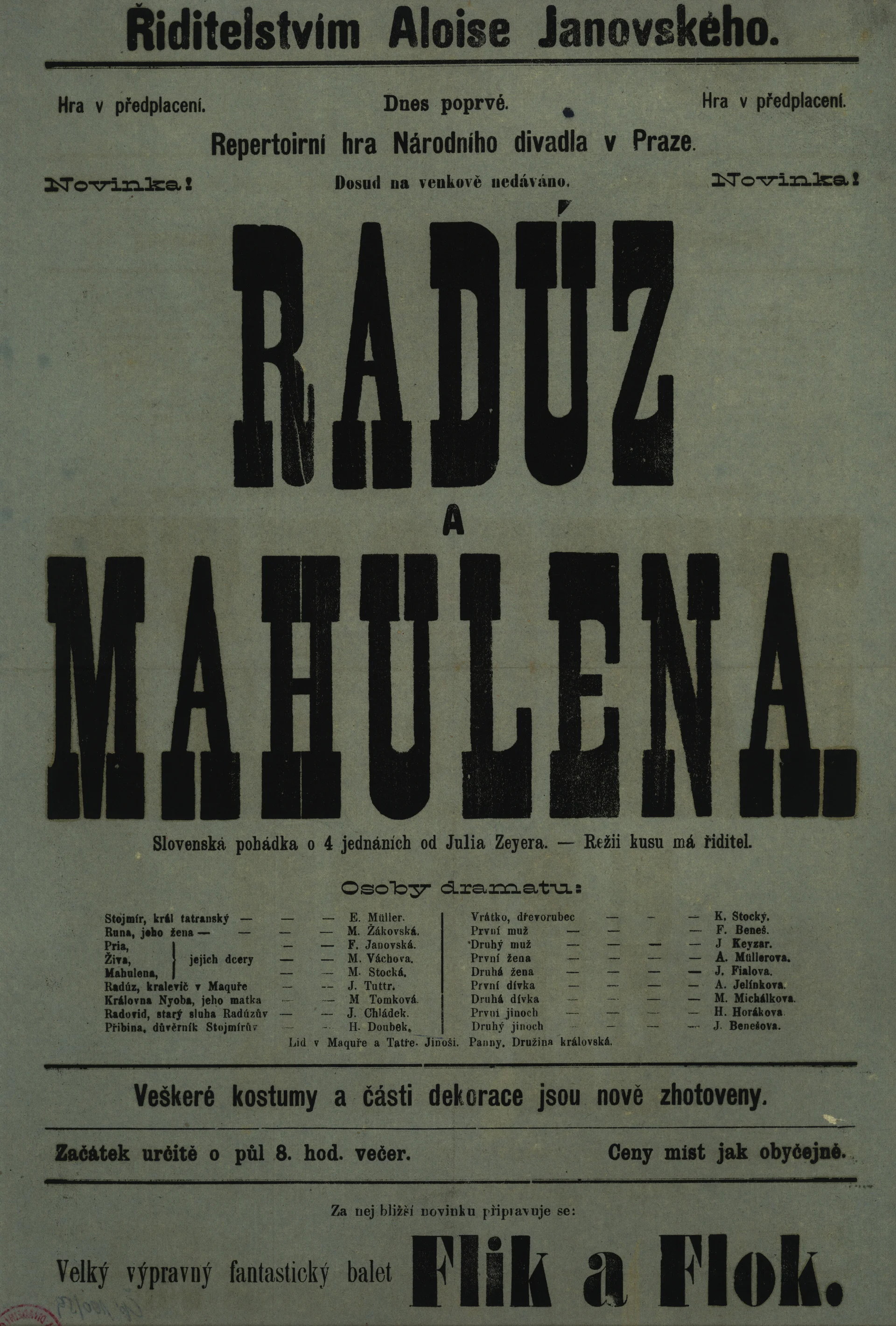 Náhledový obrázek předmětu Radúz a Mahulena