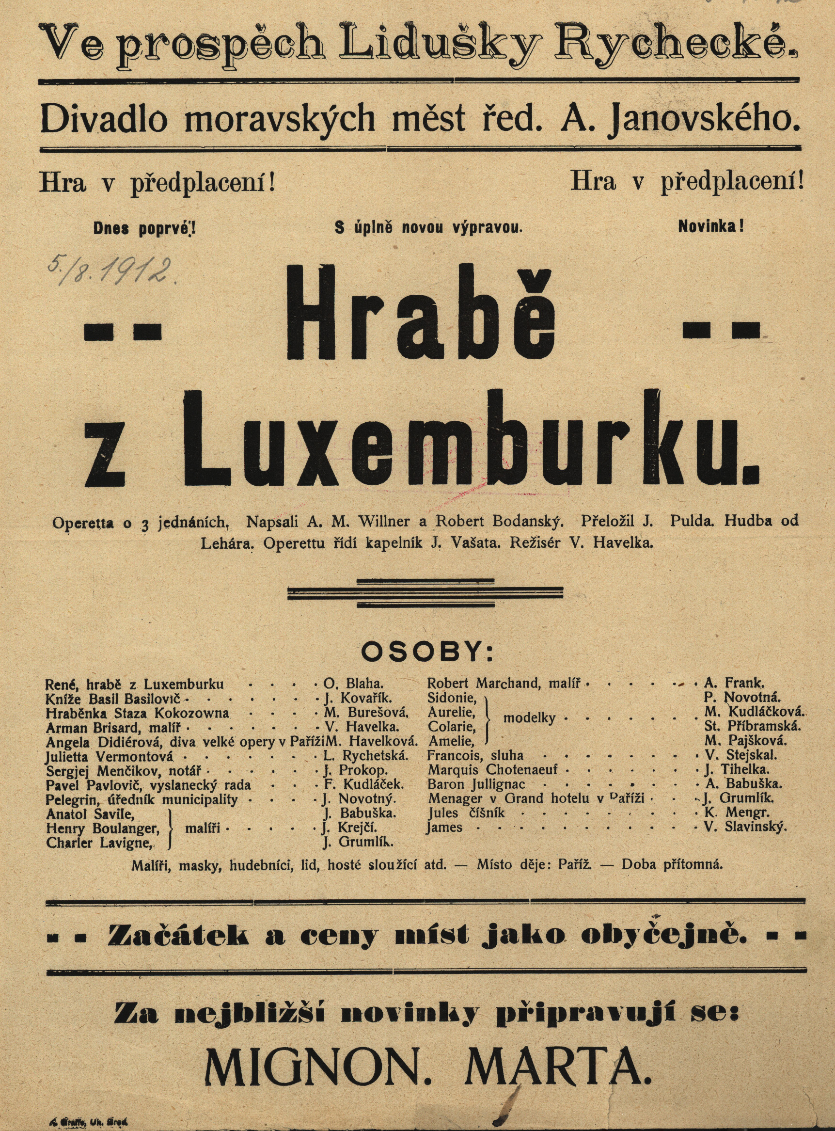 Náhledový obrázek Hrabě z Luxemburku - 1