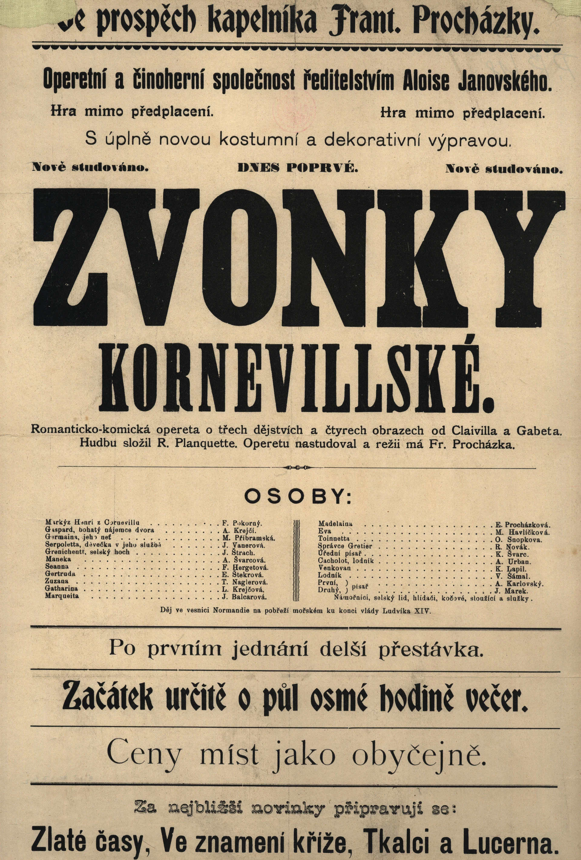 Náhledový obrázek předmětu Zvonky Kornevillské