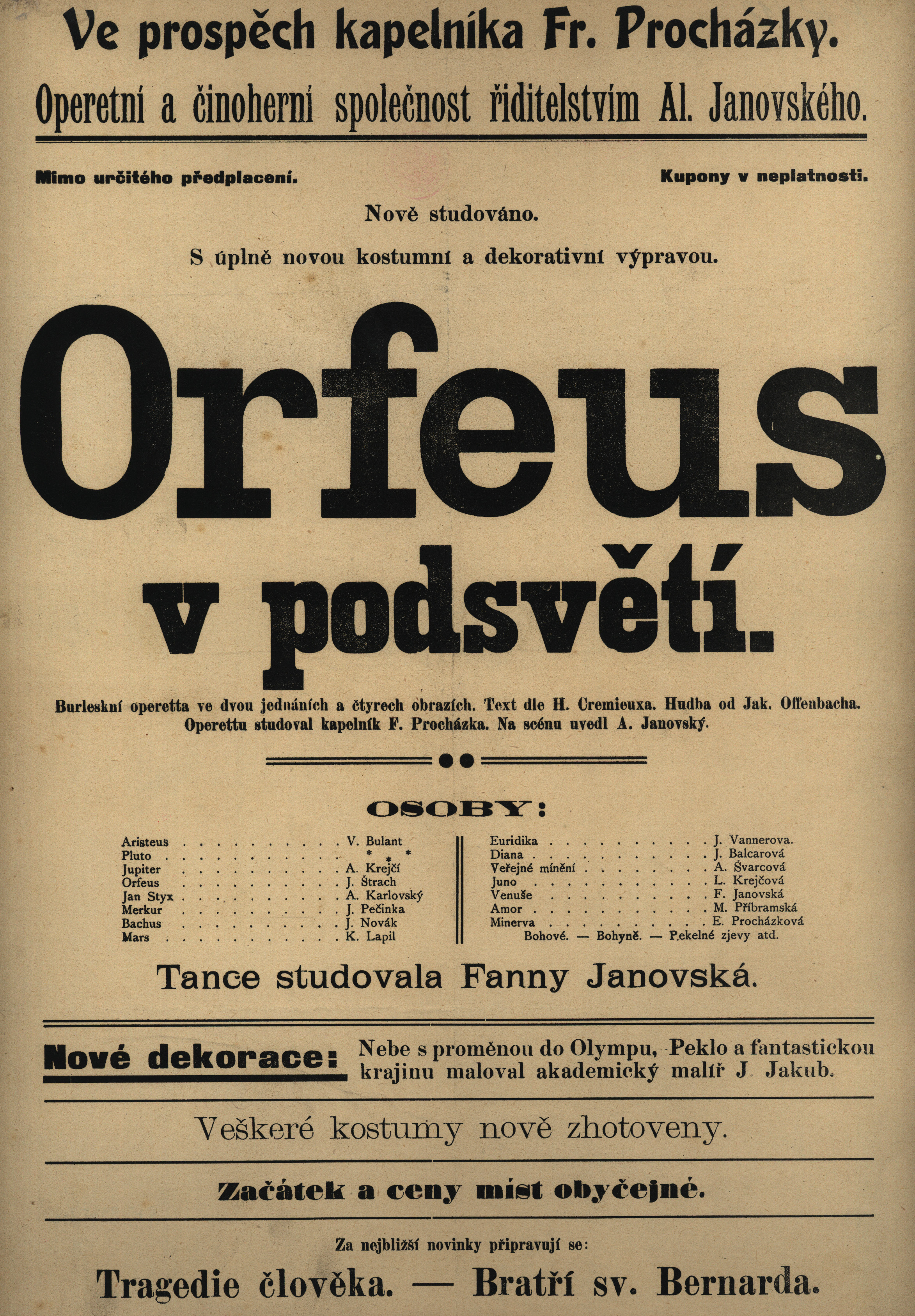 Náhledový obrázek Orfeus v podsvětí - 1