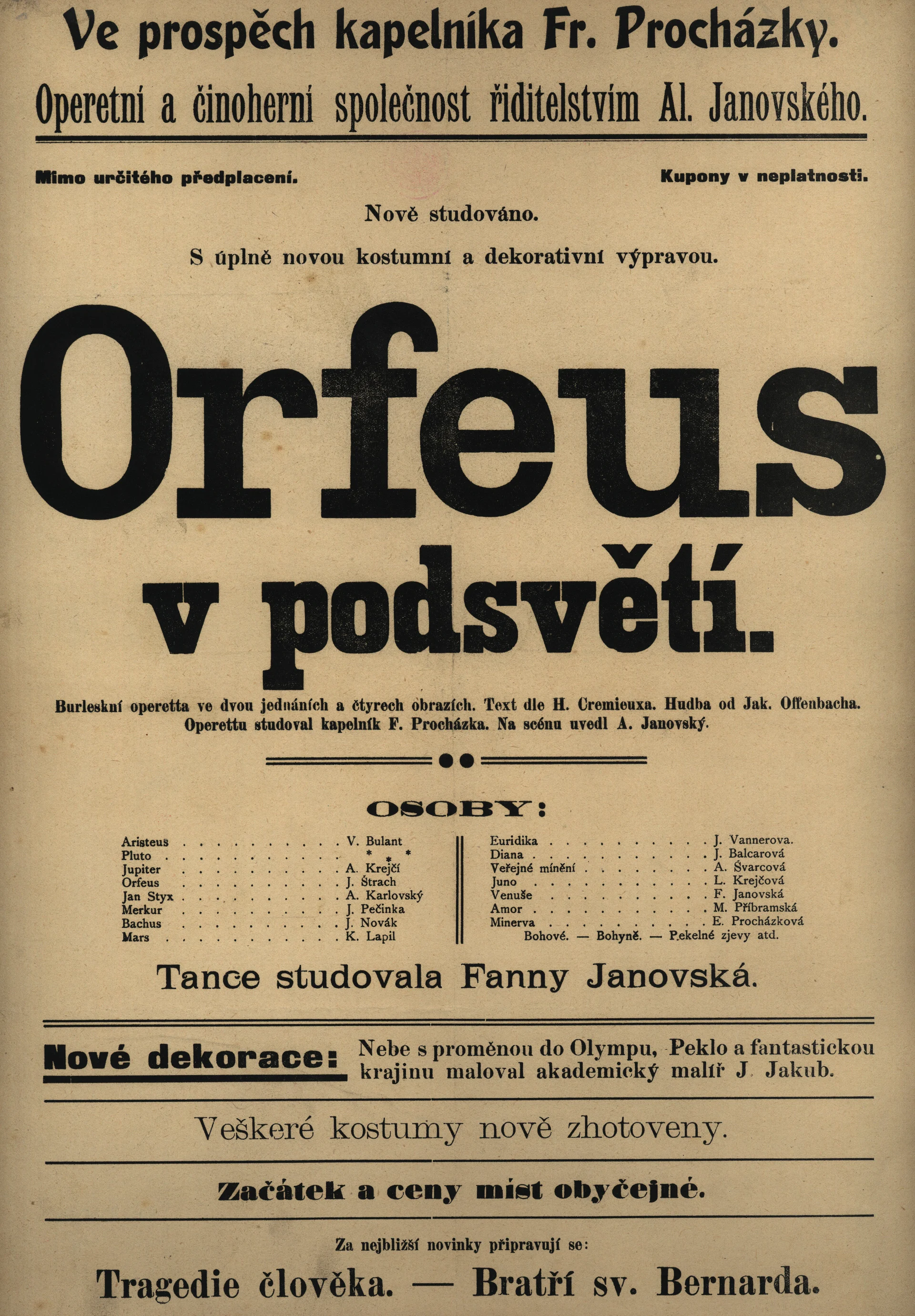 Náhledový obrázek předmětu Orfeus v podsvětí