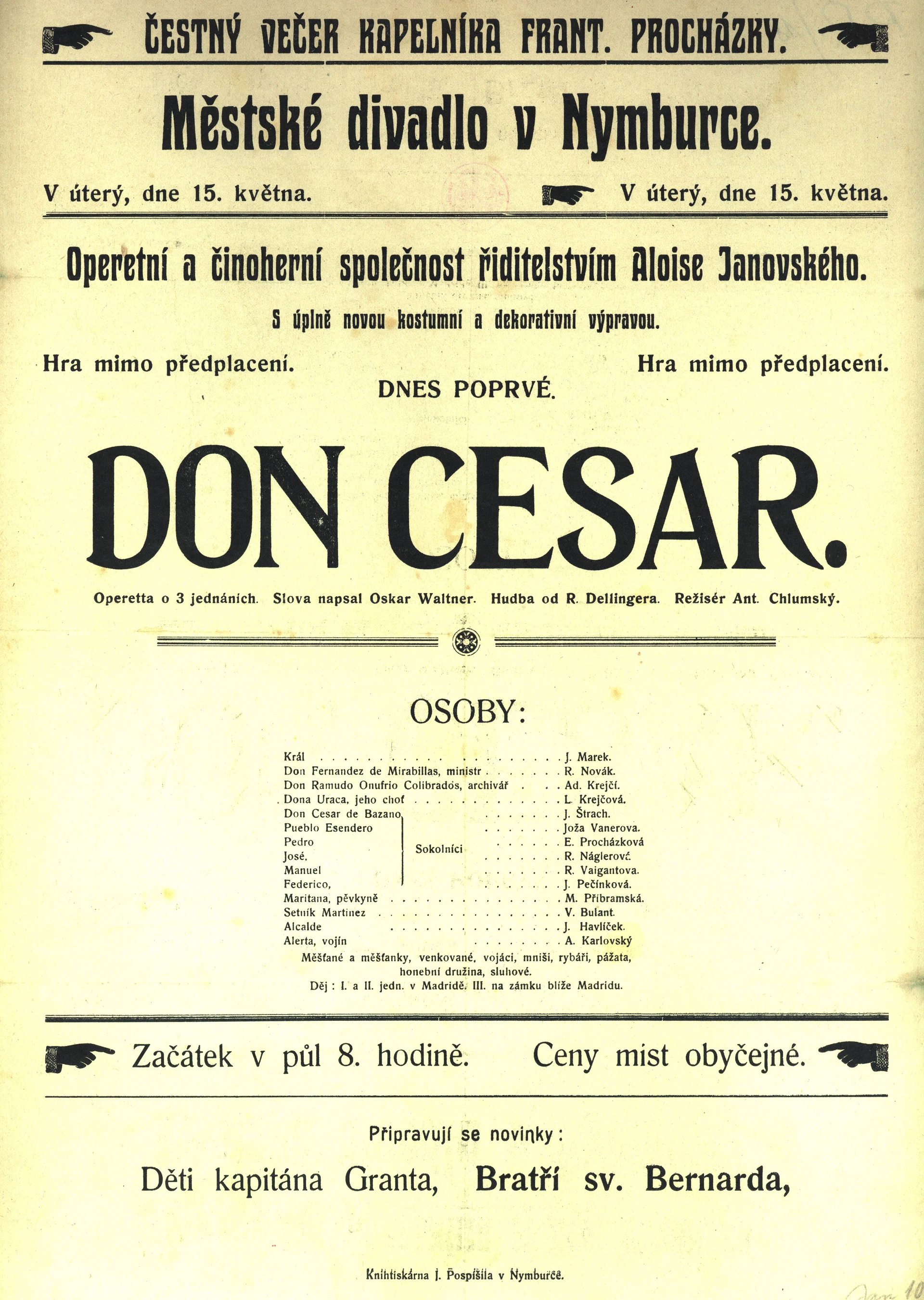Náhledový obrázek předmětu Don Cesar
