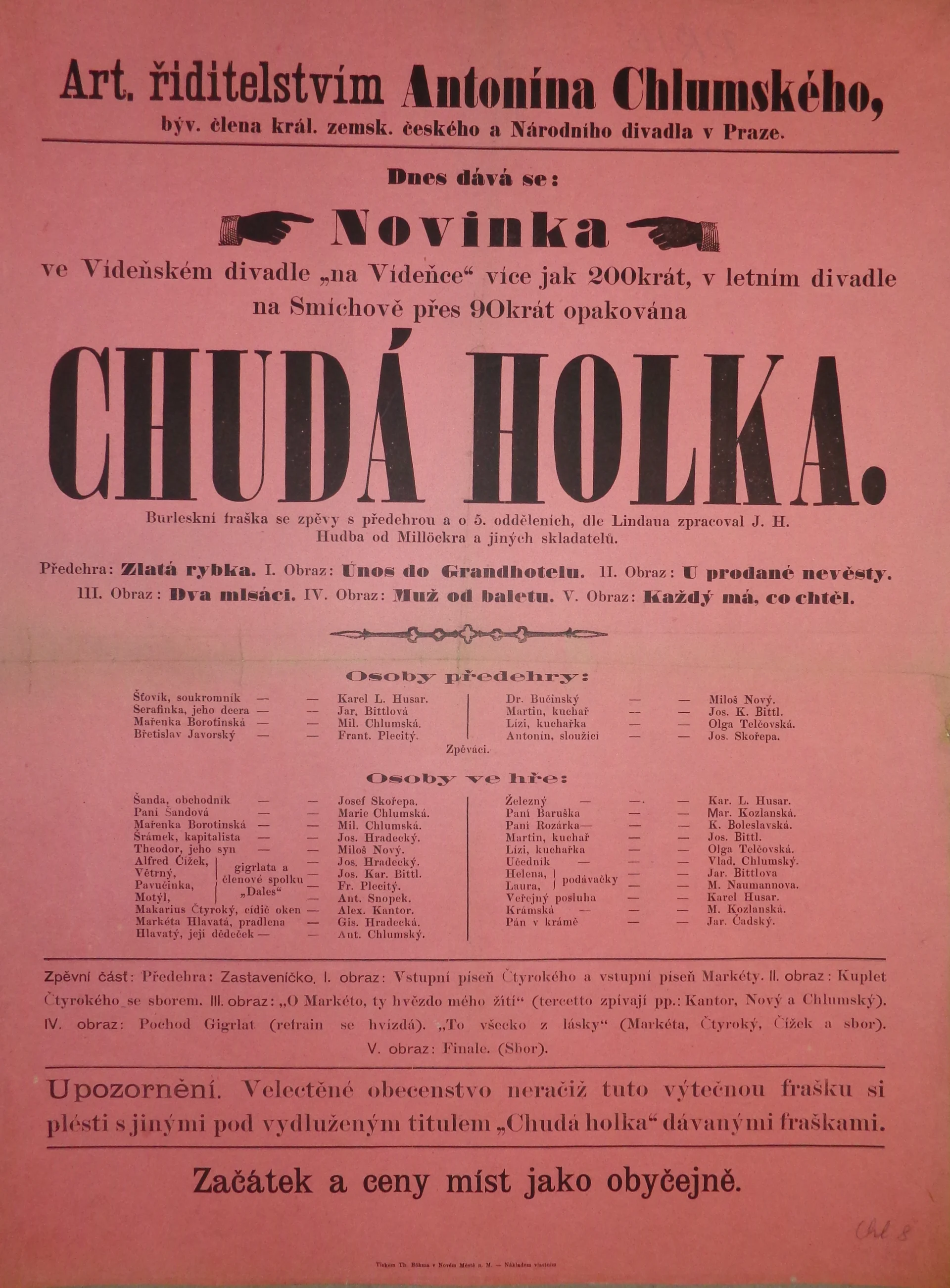 Náhledový obrázek předmětu Chudá holka