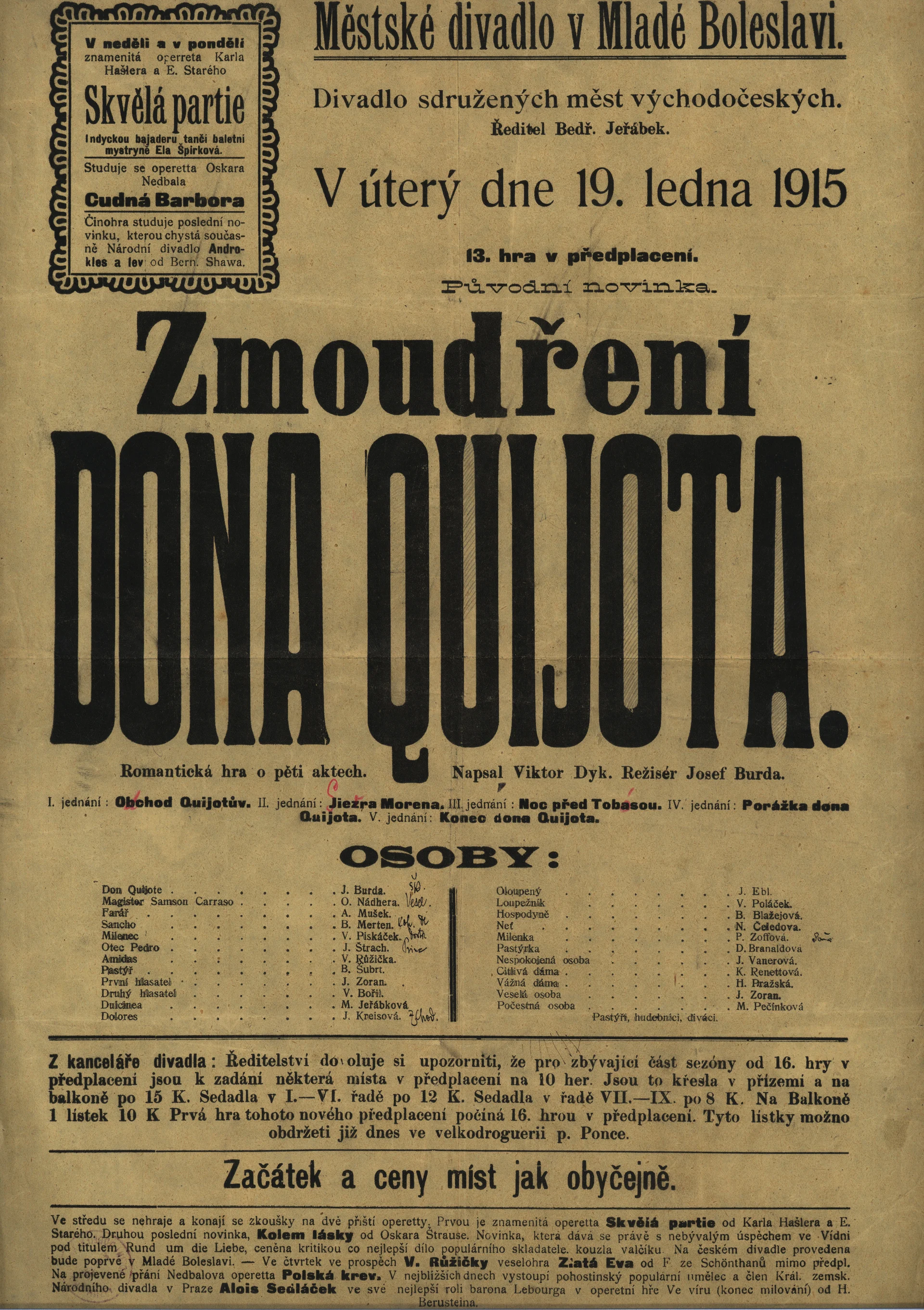 Náhledový obrázek předmětu Zmoudření Dona Quijota