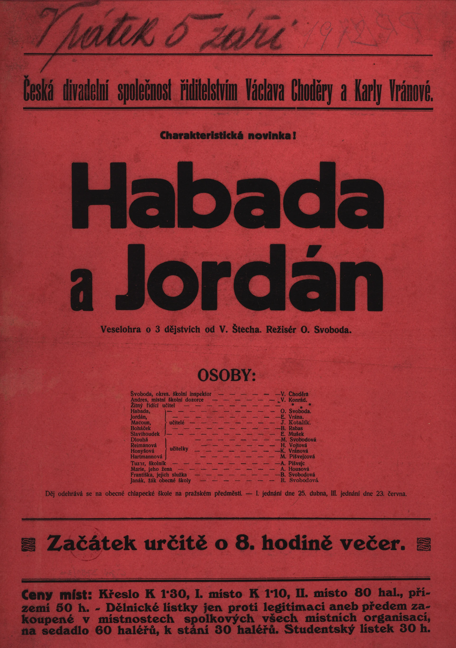 Náhledový obrázek předmětu Habada a Jordán