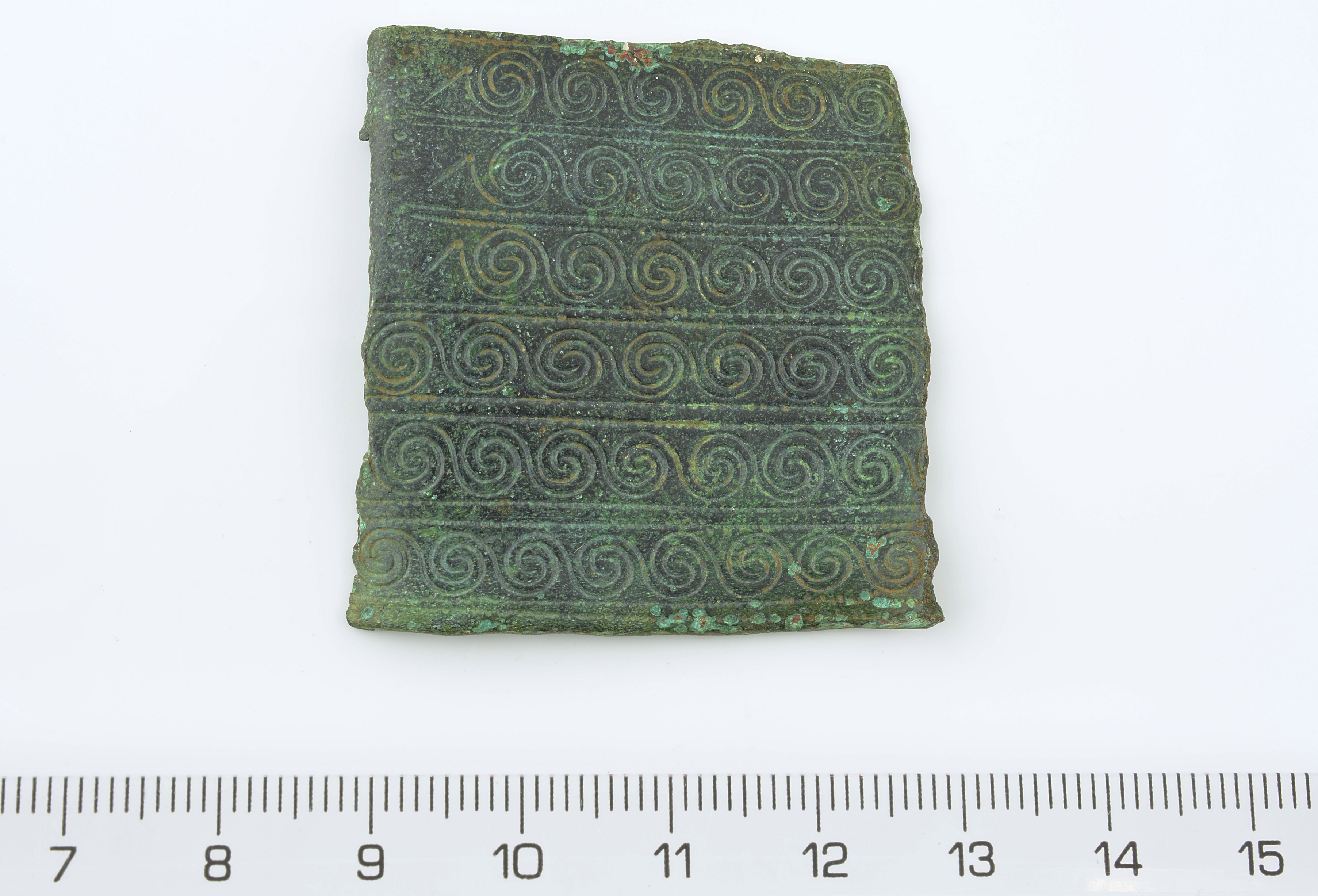 Náhledový obrázek Fragment plechového opasku - 1
