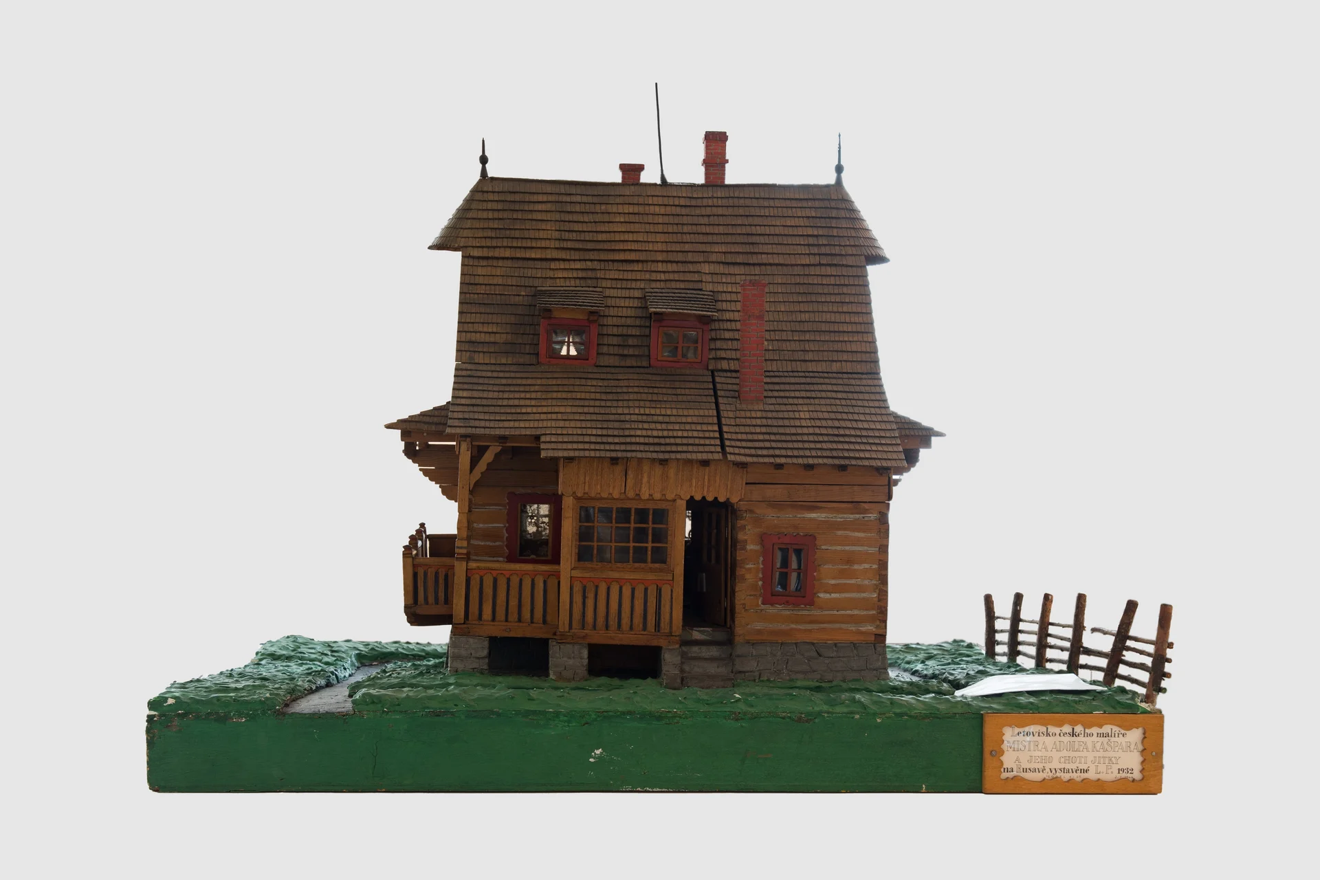 Obrázek Dřevěný model valašské chalupy