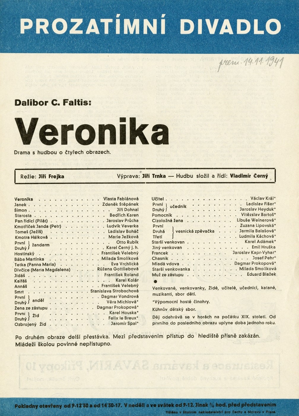 Náhledový obrázek Divadelní cedule Veronika - 1