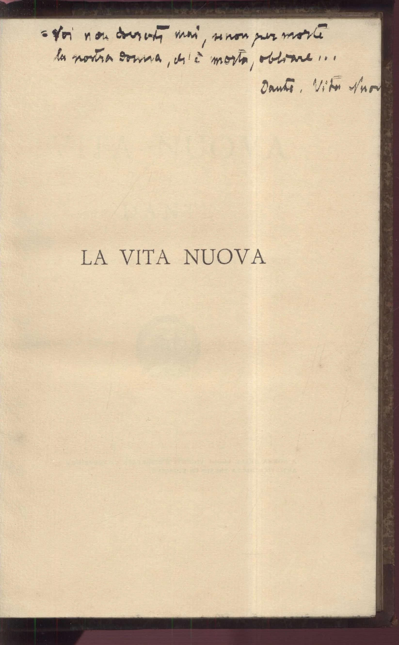 Náhledový obrázek předmětu La vita nuova di Dante. Con le illustrazioni