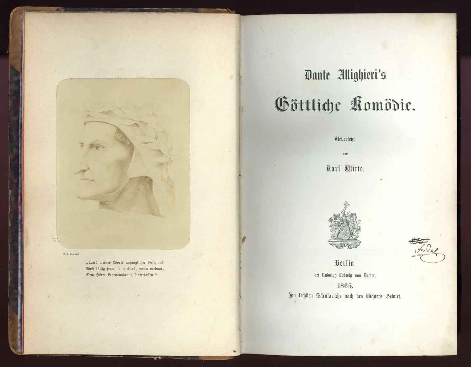 Náhledový obrázek předmětu Dante Alighieri’s Göttliche Komödie