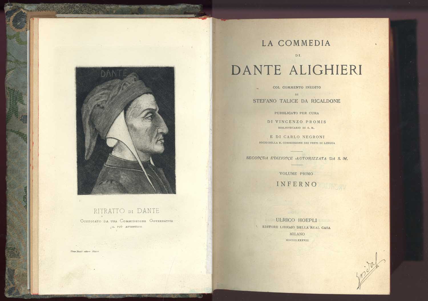 Náhledový obrázek La commedia di Dante Alighieri col commento inedito - 1