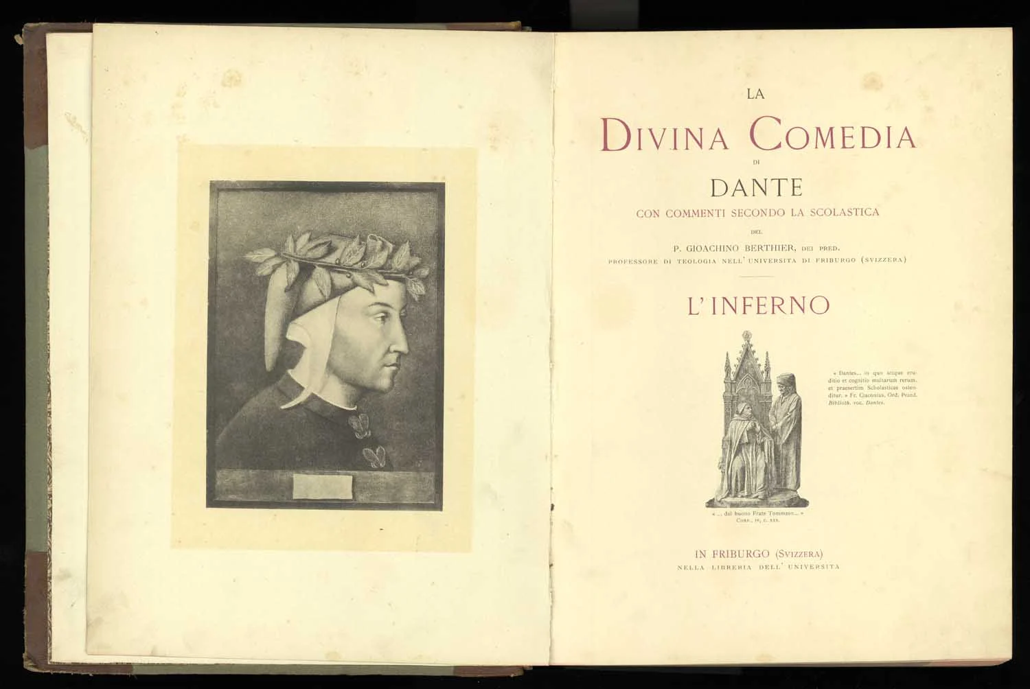 Náhledový obrázek předmětu La Divina Commedia di Dante con commenti secondo la scolastica