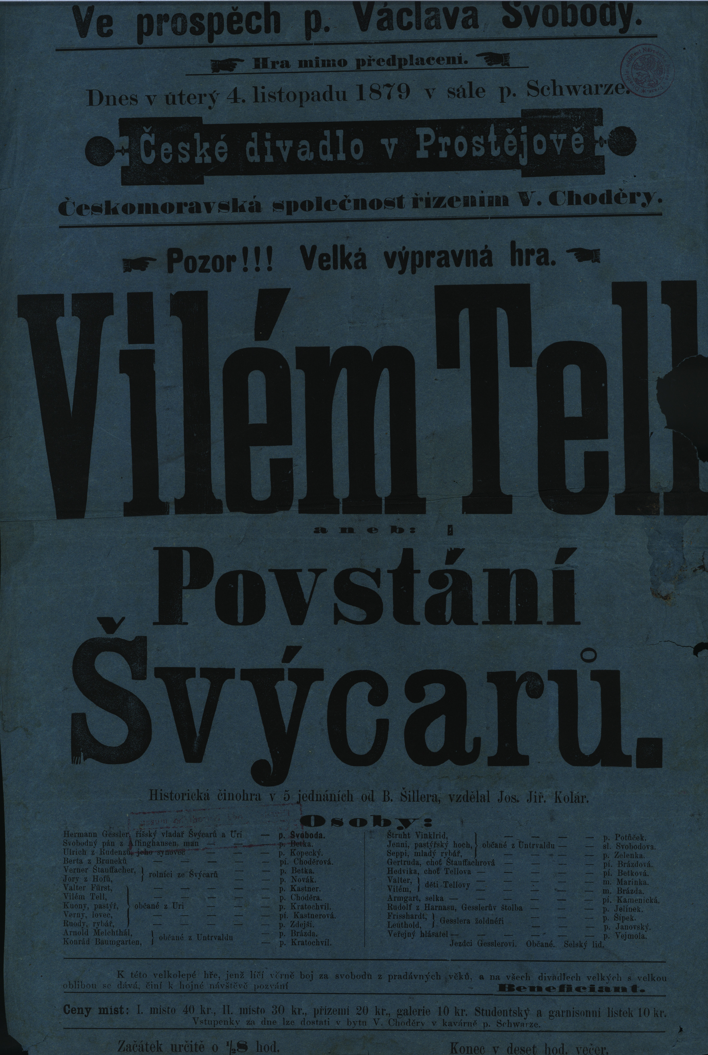 Náhledový obrázek Vilém Tell aneb Povstání Švýcarů - 1