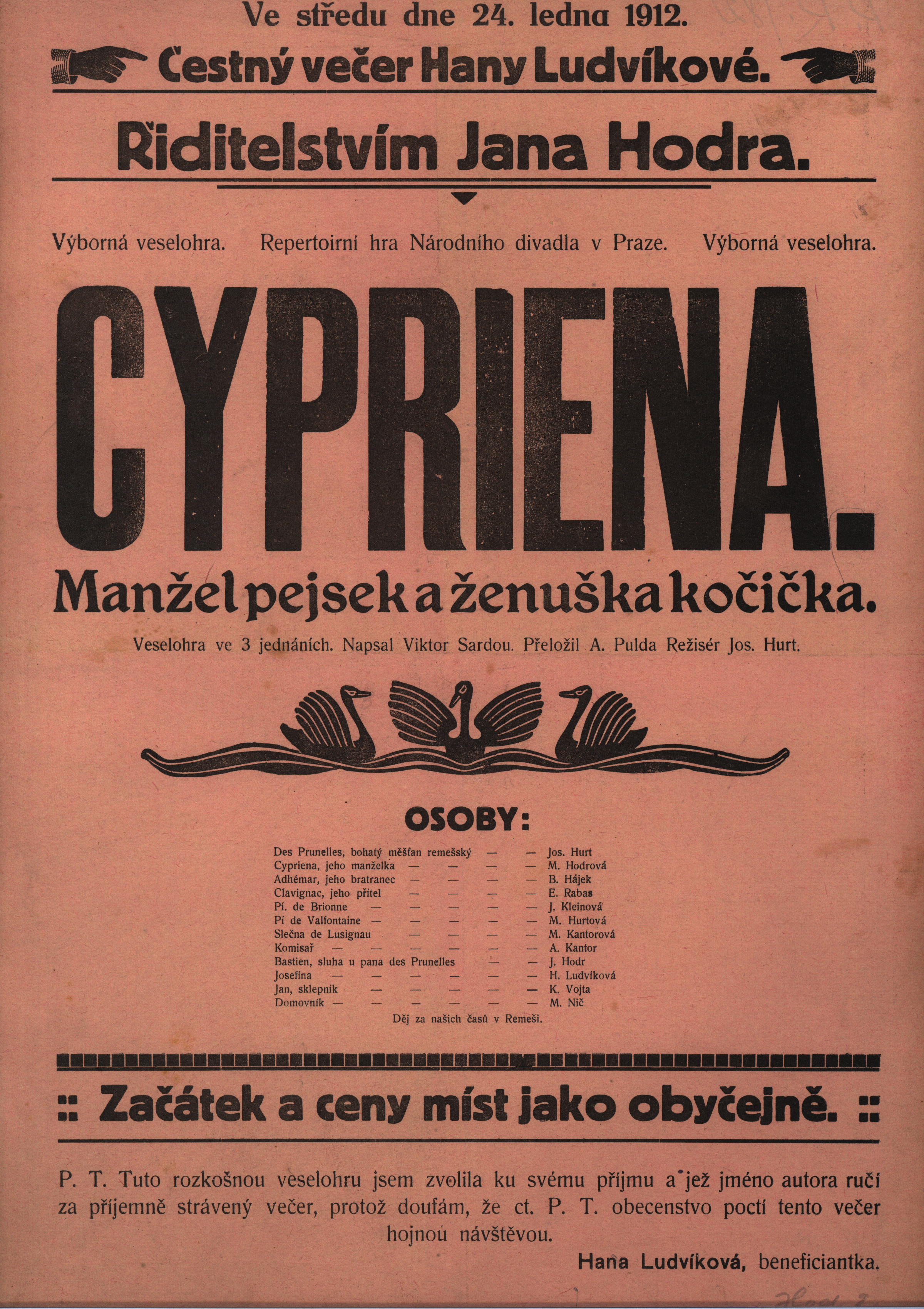 Náhledový obrázek Cyprienna, Manžel pejsek a ženuška kočička - 1