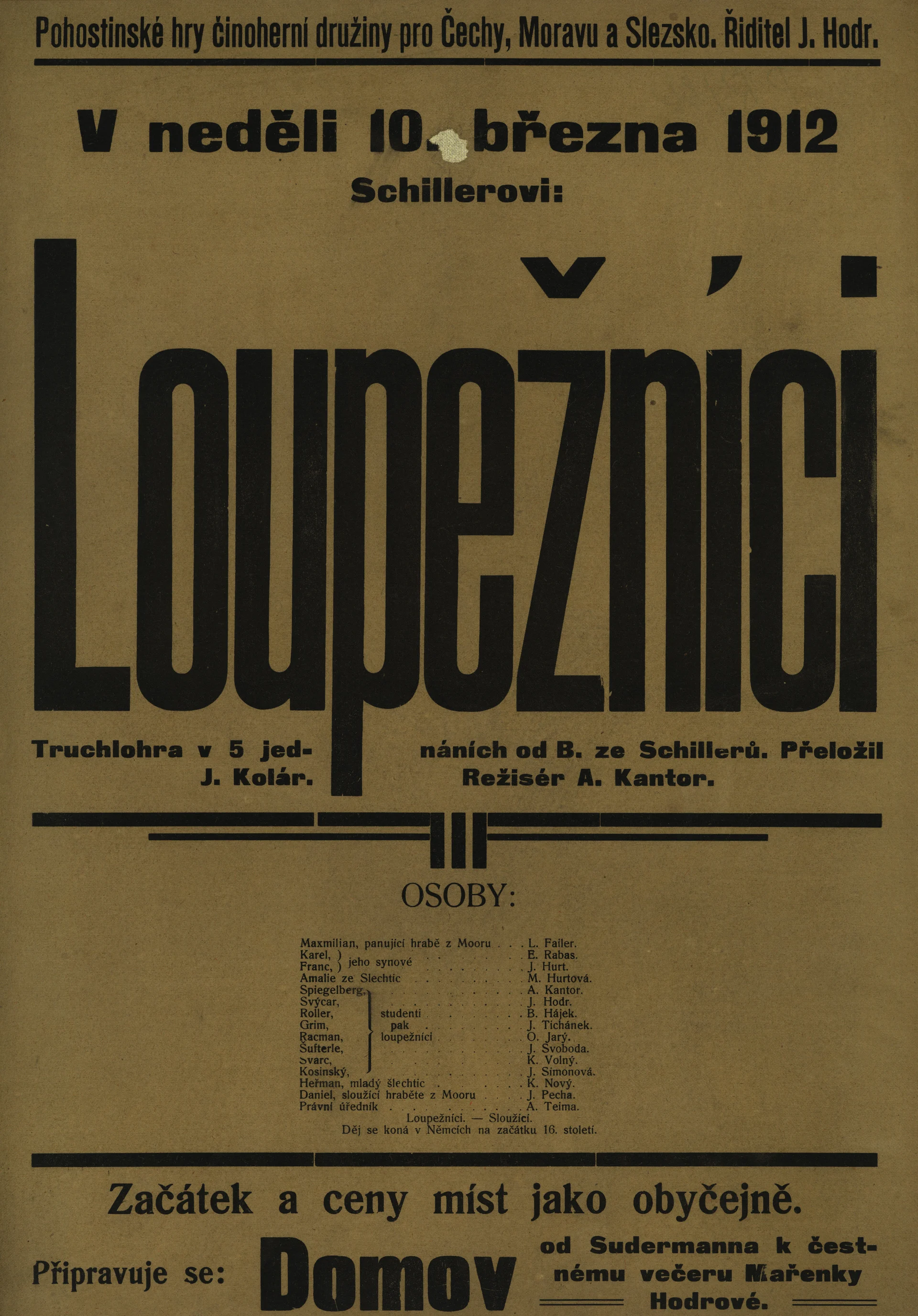 Náhledový obrázek předmětu Loupežníci