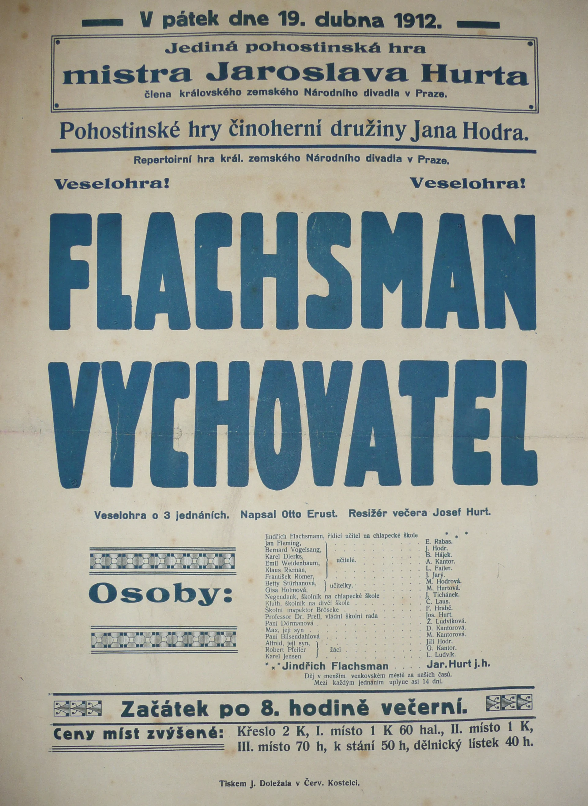 Náhledový obrázek předmětu Flachsman vychovatel