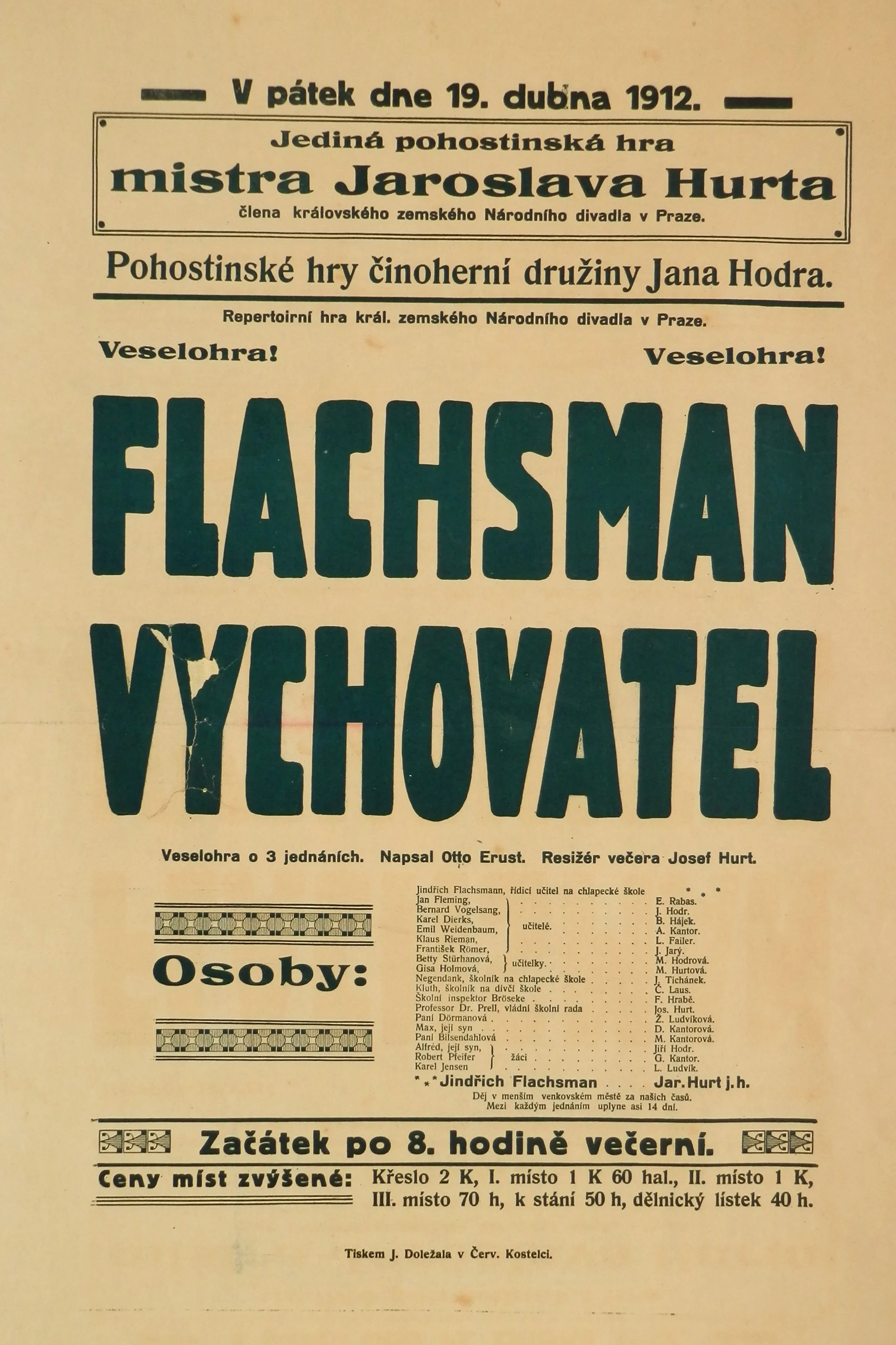 Náhledový obrázek předmětu Flachsman vychovatel