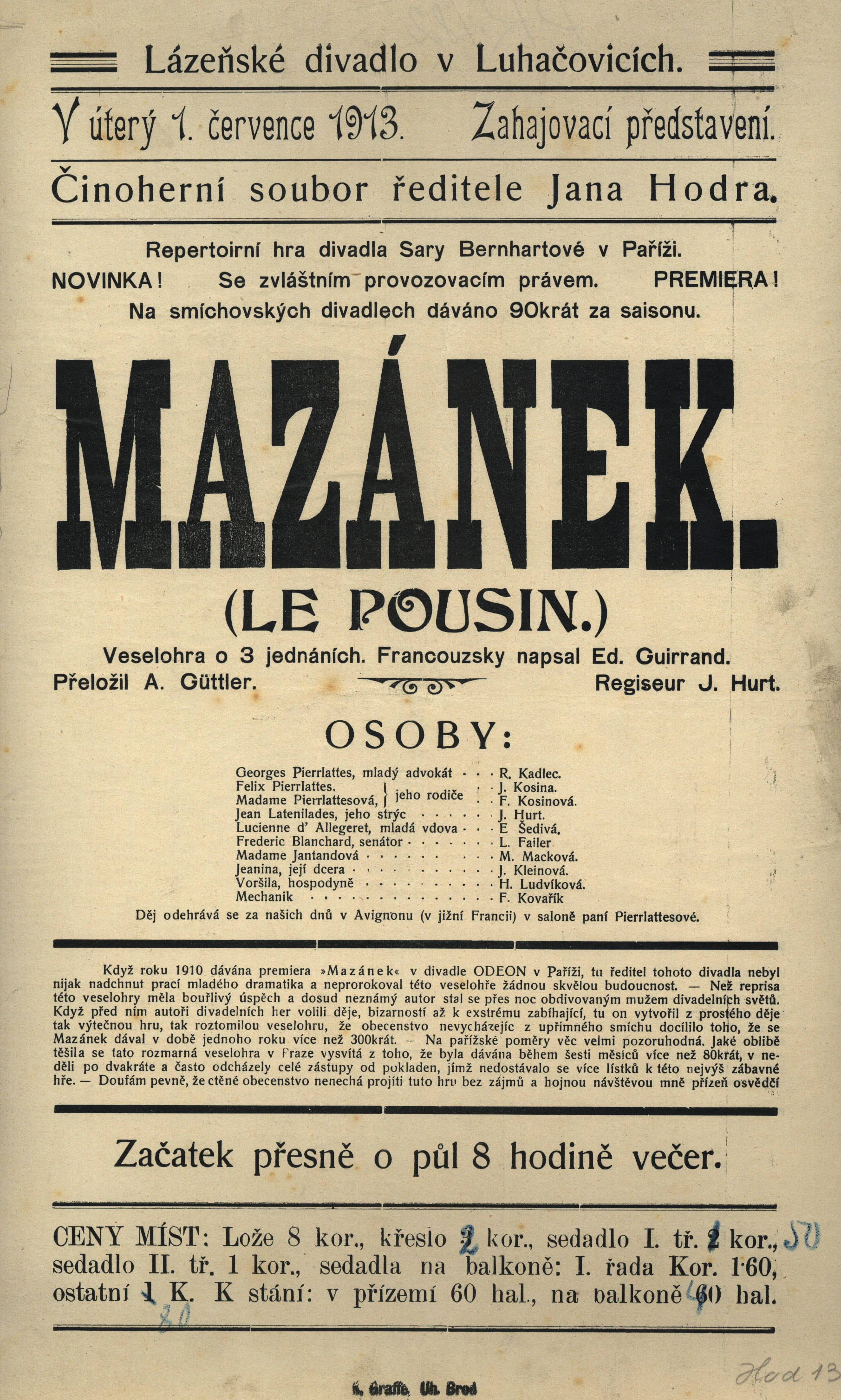 Náhledový obrázek předmětu Mazánek