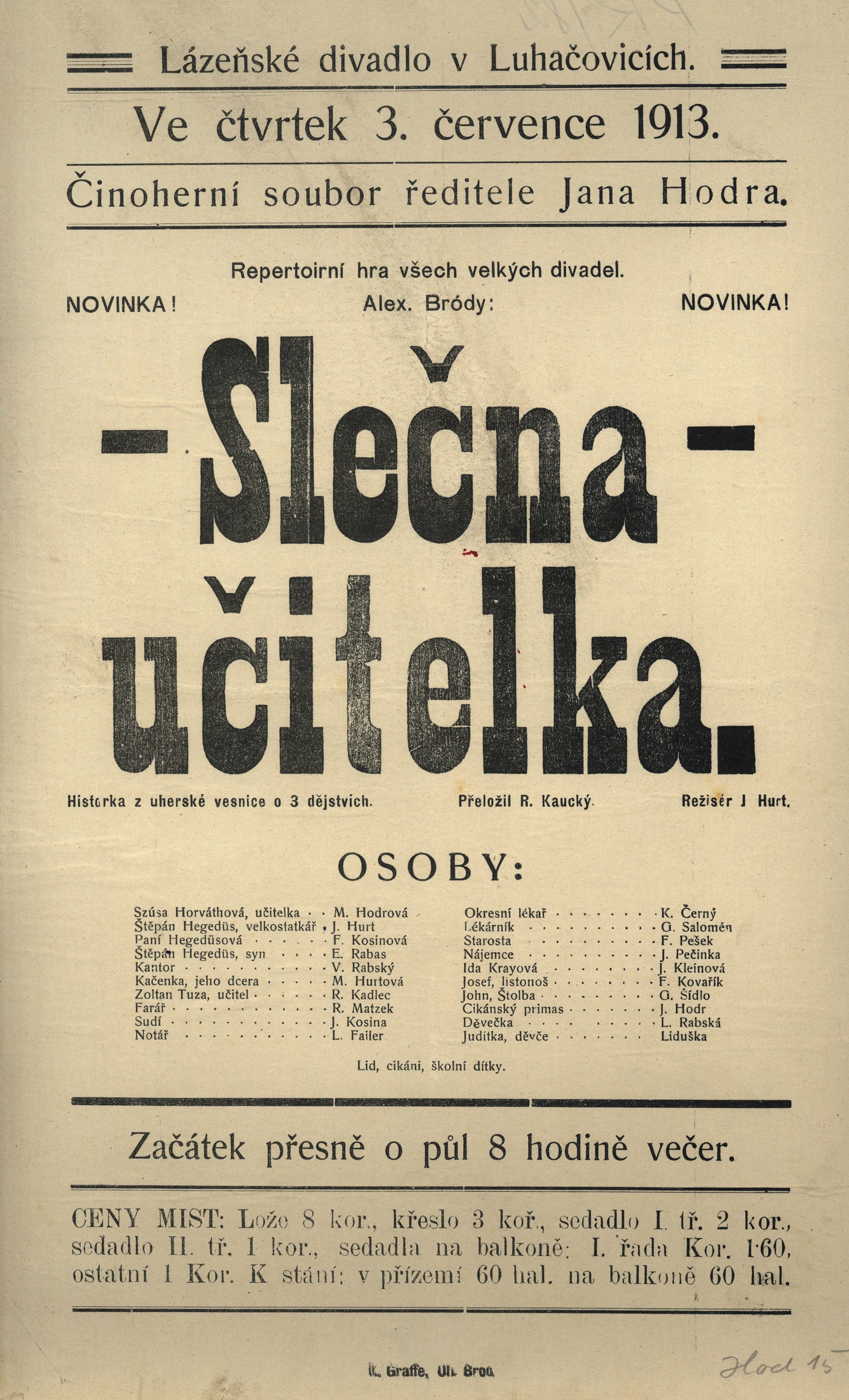 Náhledový obrázek předmětu Slečna učitelka