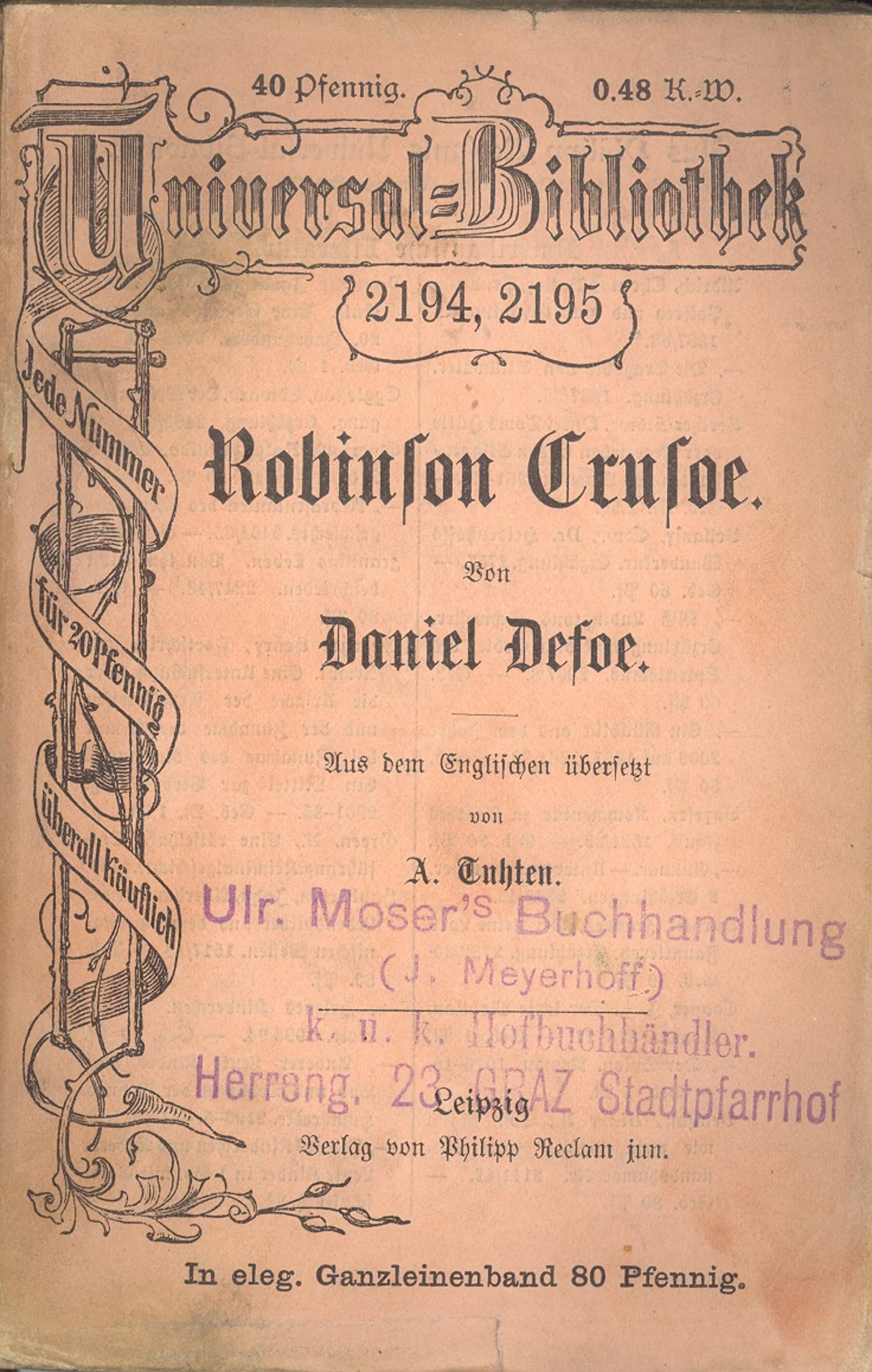 Náhledový obrázek předmětu Robinson Crusoe