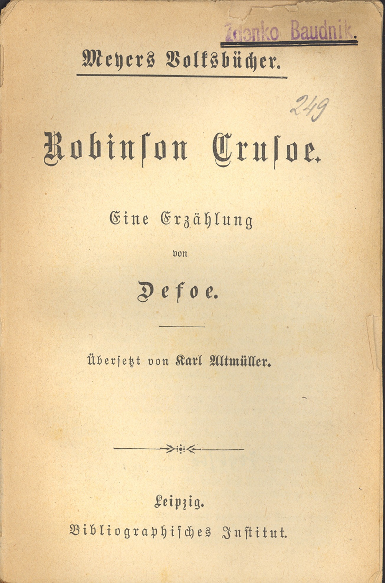 Náhledový obrázek Robinson Crusoe - 2
