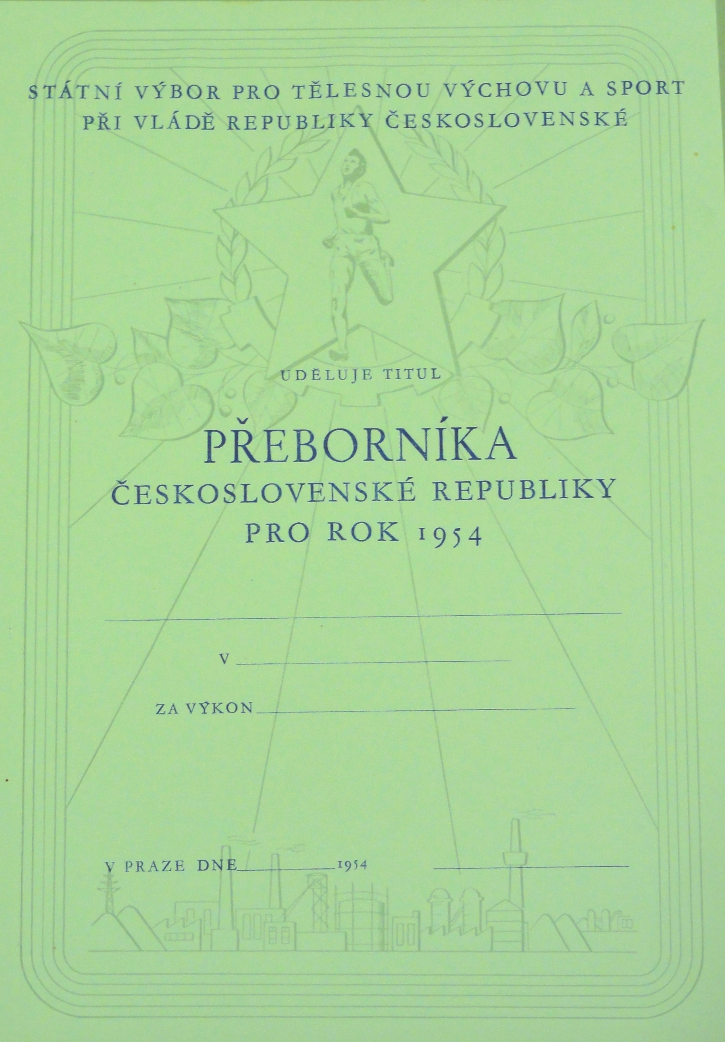 Náhledový obrázek Přeborník ČSR pro rok 1954 - 1