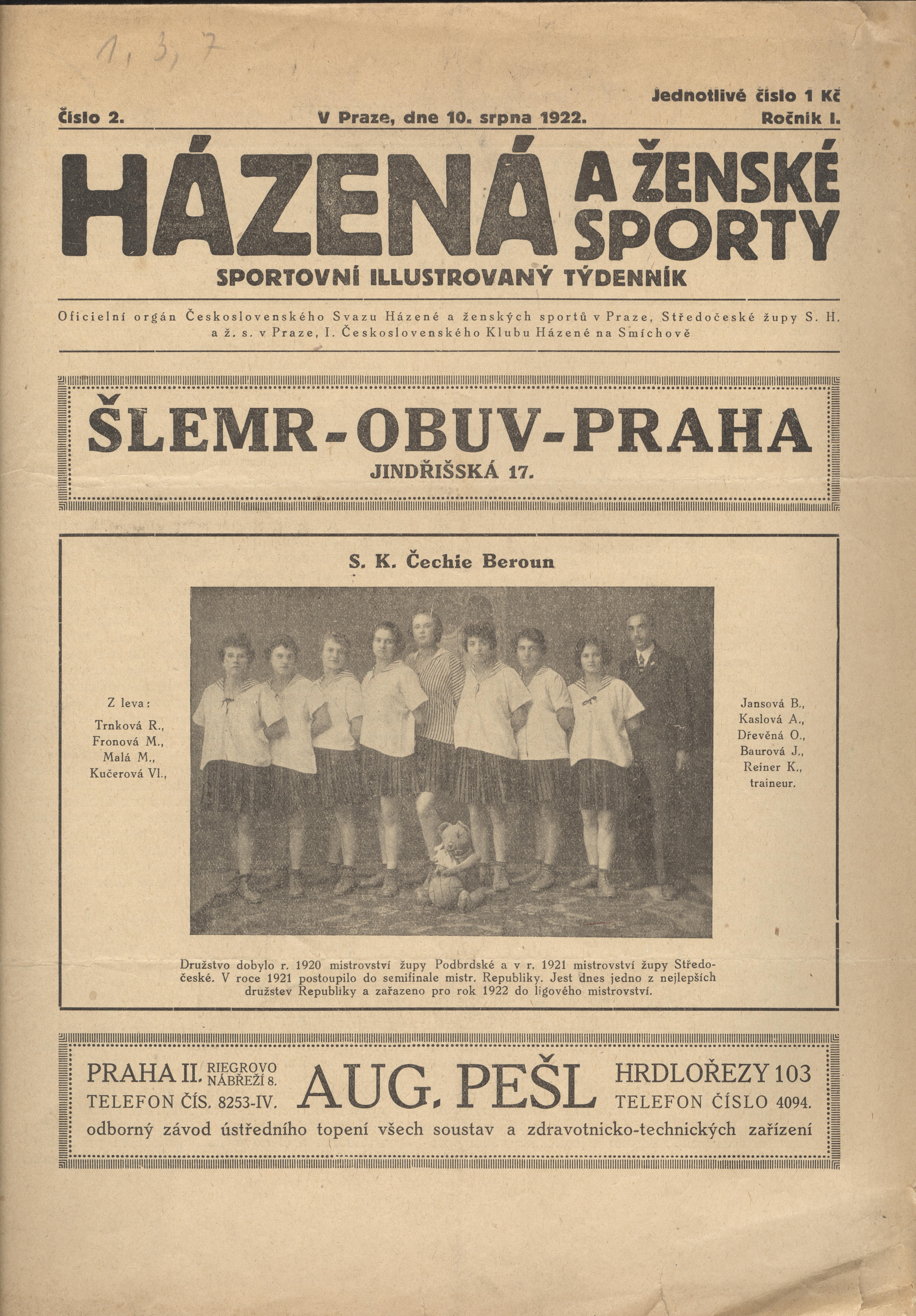 Náhledový obrázek Házená a ženské sporty - 1