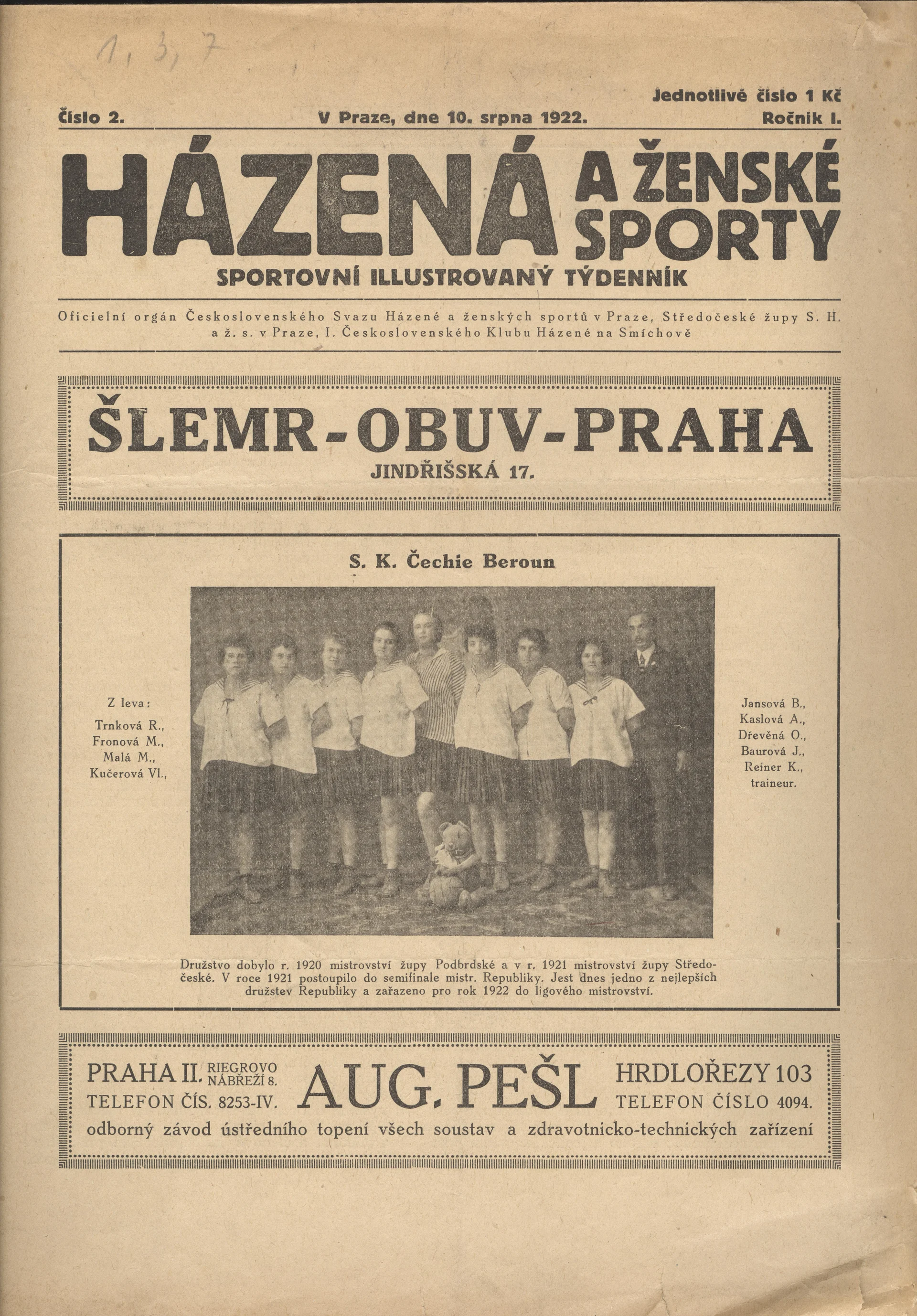 Náhledový obrázek předmětu Házená a ženské sporty