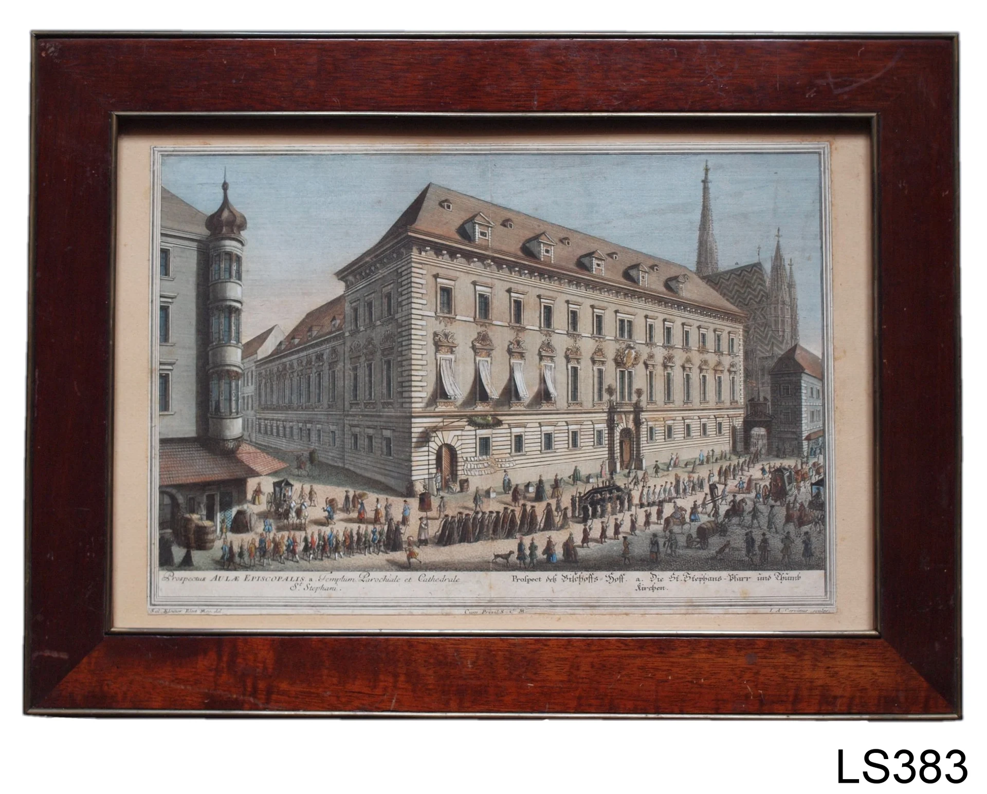 Náhledový obrázek předmětu Pohled na arcibiskupský palác ve Vídni