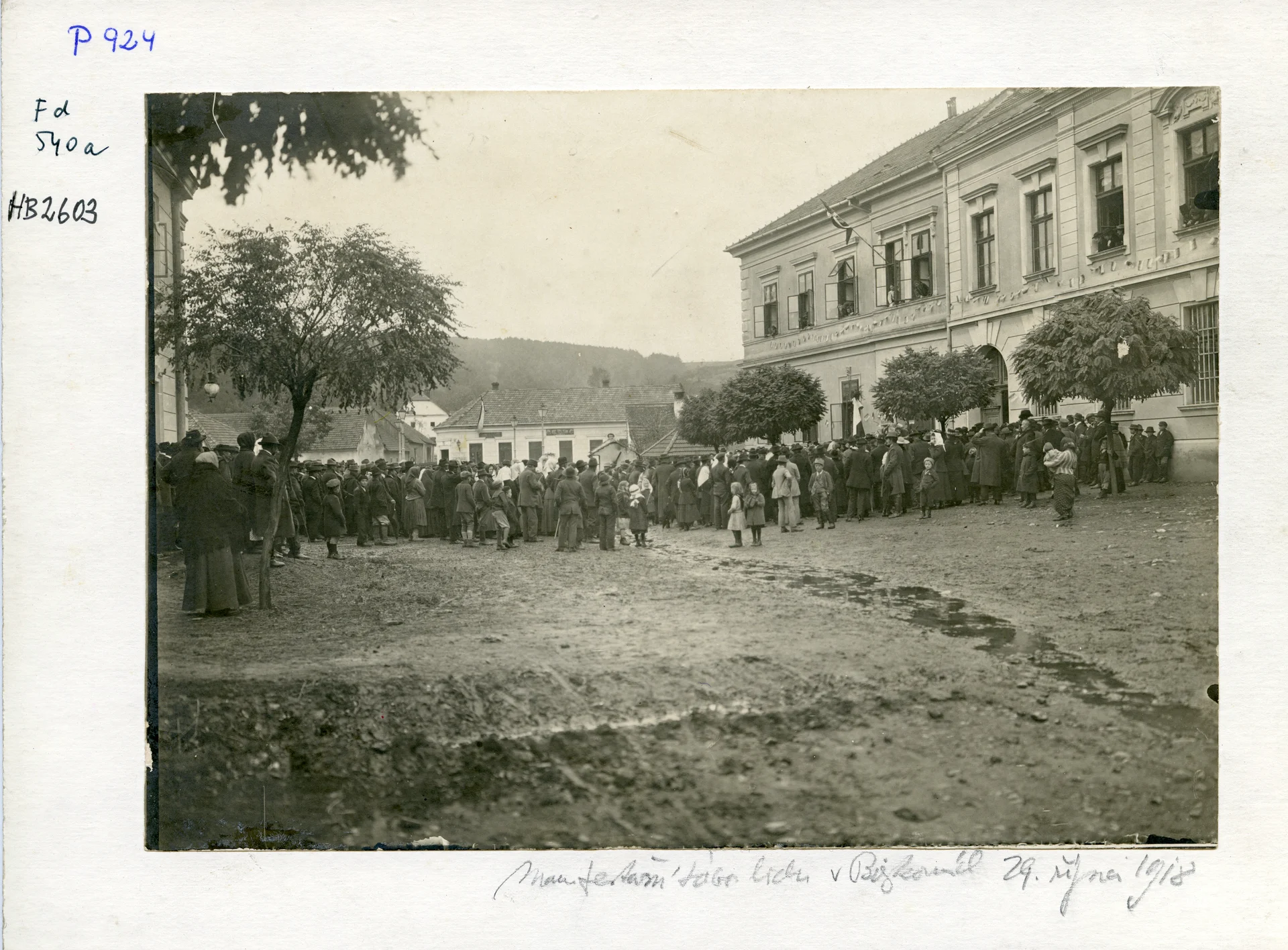 Náhledový obrázek předmětu Fotografie-Tábor lidu 29. října 1918