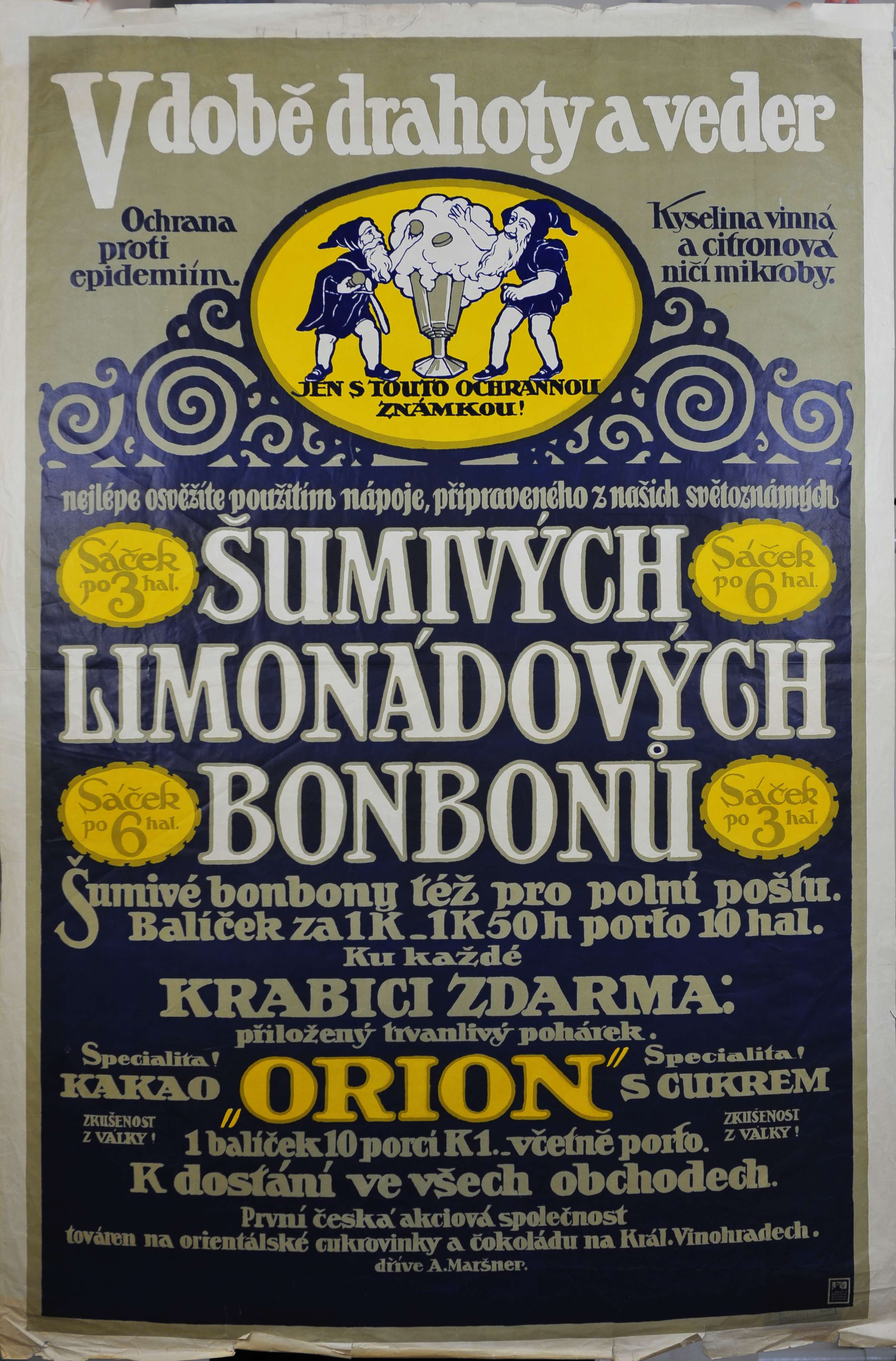 Náhledový obrázek Šumivé limonádové bonboby Orion - 1