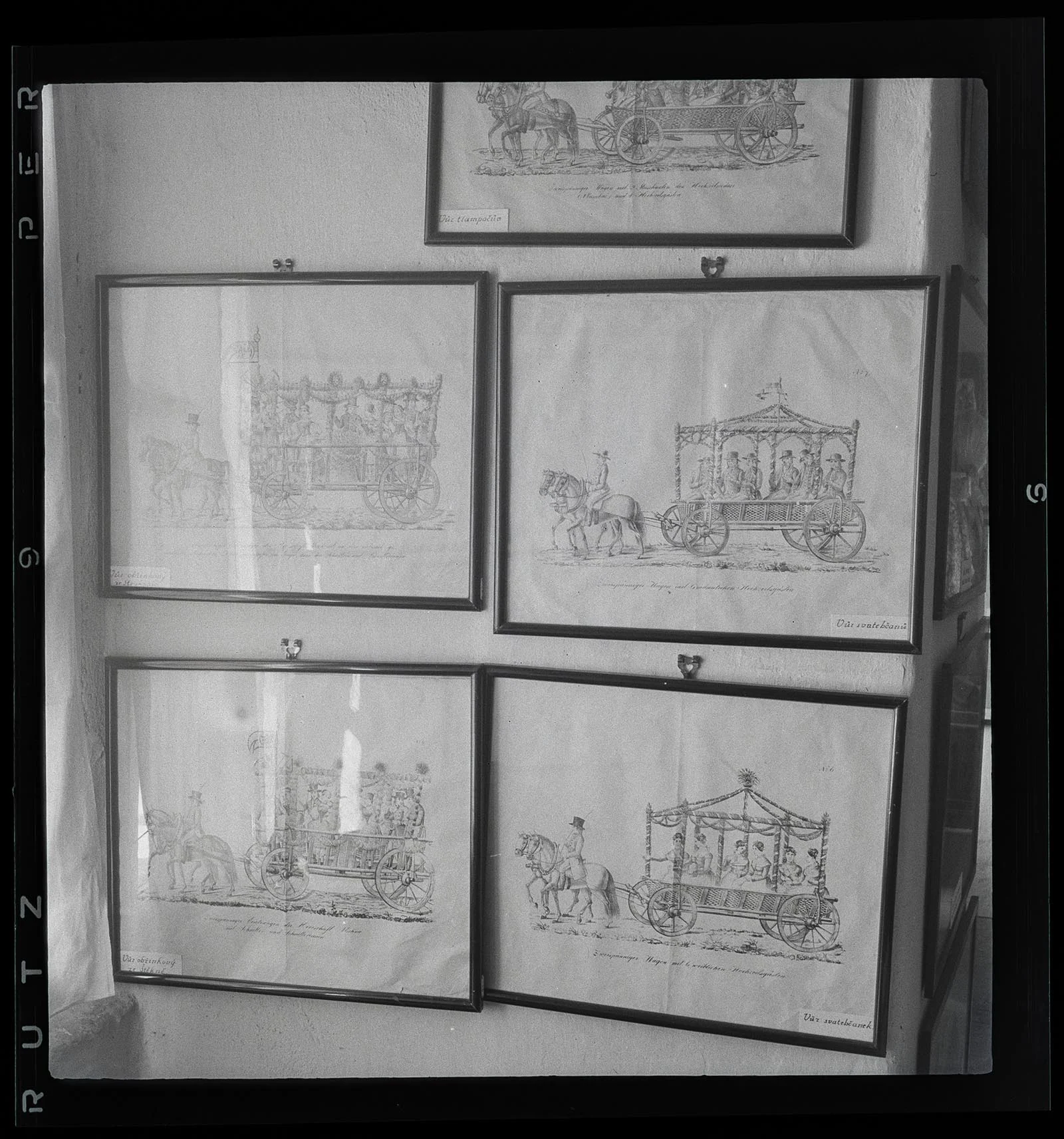 Obrázek Svatební průvod při korunovačních slavnostech 1836 z Prachenska. Museum v Písku