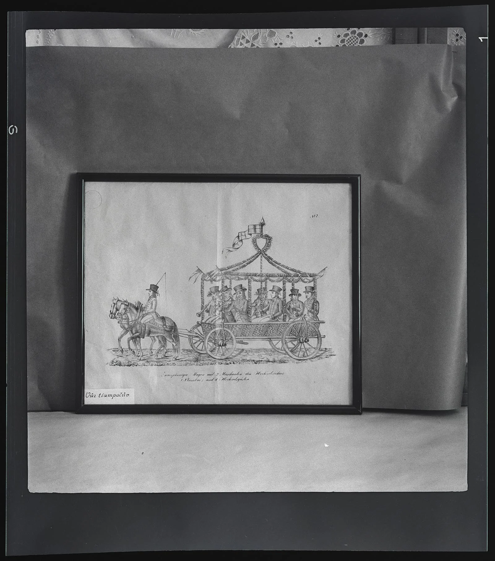 Obrázek Svatební průvod při korunovačních slavnostech 1836 z Prachenska. Museum v Písku