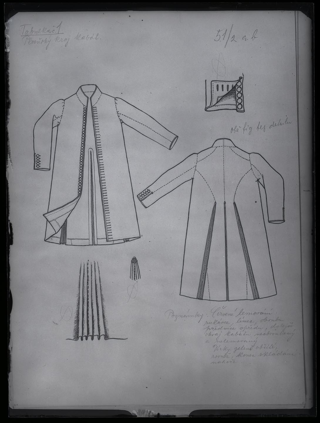 Náhledový obrázek Oděv, kresba - 1