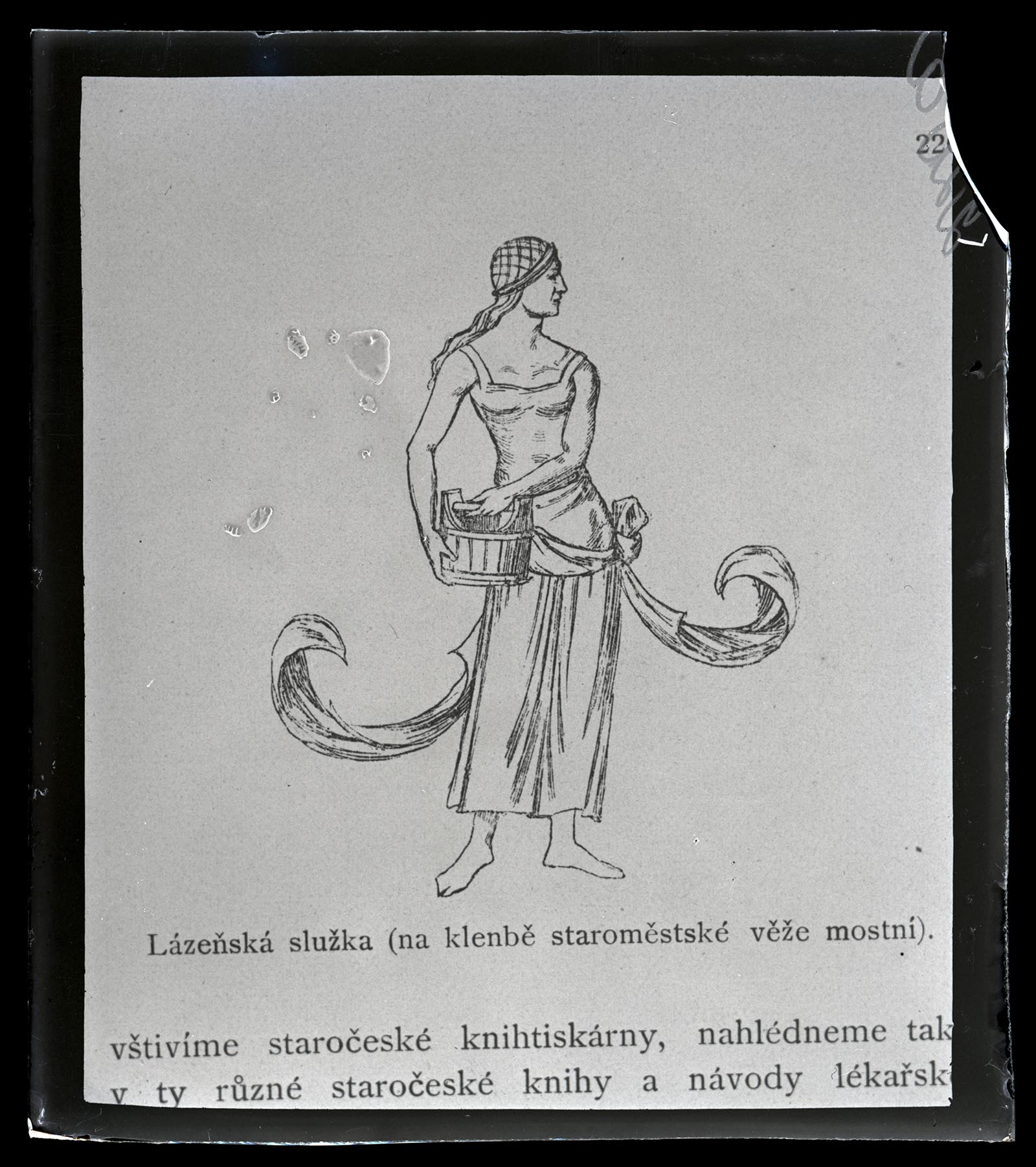 Náhledový obrázek Lázeňská služka (na klenbě staroměstské mostní věže) - 1