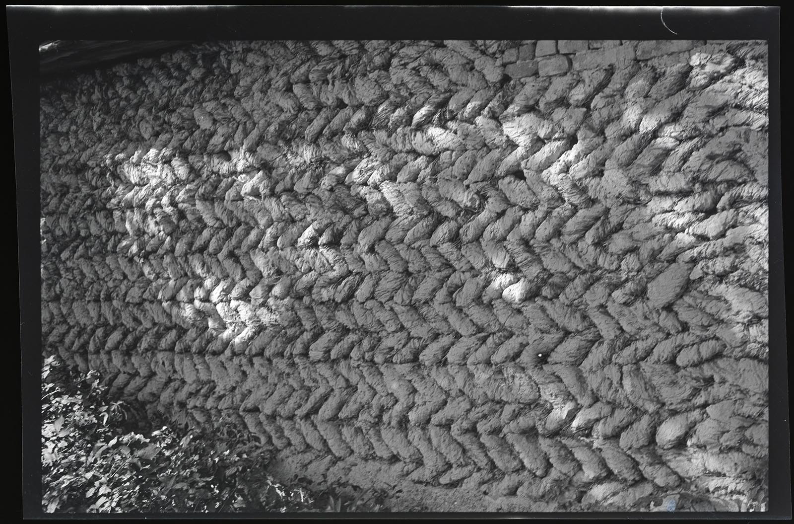 Náhledový obrázek Němčice nad Hanou - detail stodoly z válků - 1